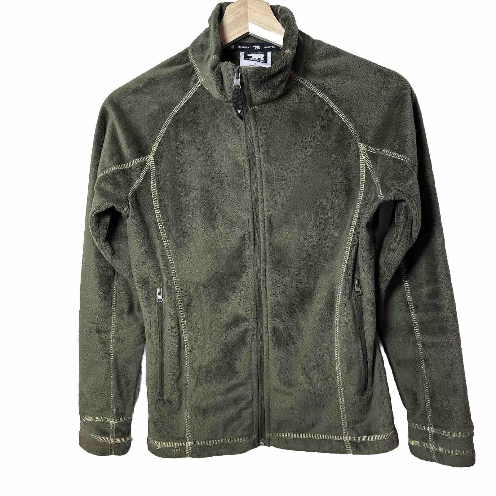 Other Predator Jacket Small Green Fleece Fuzzy Outdoors Gorp Size S / US 4 / IT 40 - 1 Thumbnail