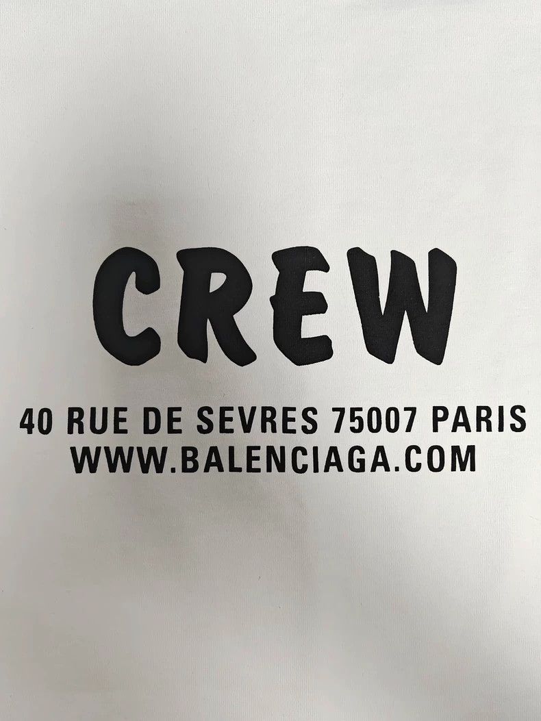 Balenciaga Balenciaga Crew printed logo monogram short sleeve tee Size US XS / EU 42 / 0 - 3 Thumbnail