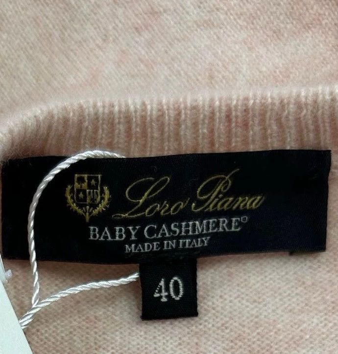 Loro Piana Loro Piana Pink Logo Cashmere Sweater - dmc Size US L / EU 52-54 / 3 - 1 Thumbnail