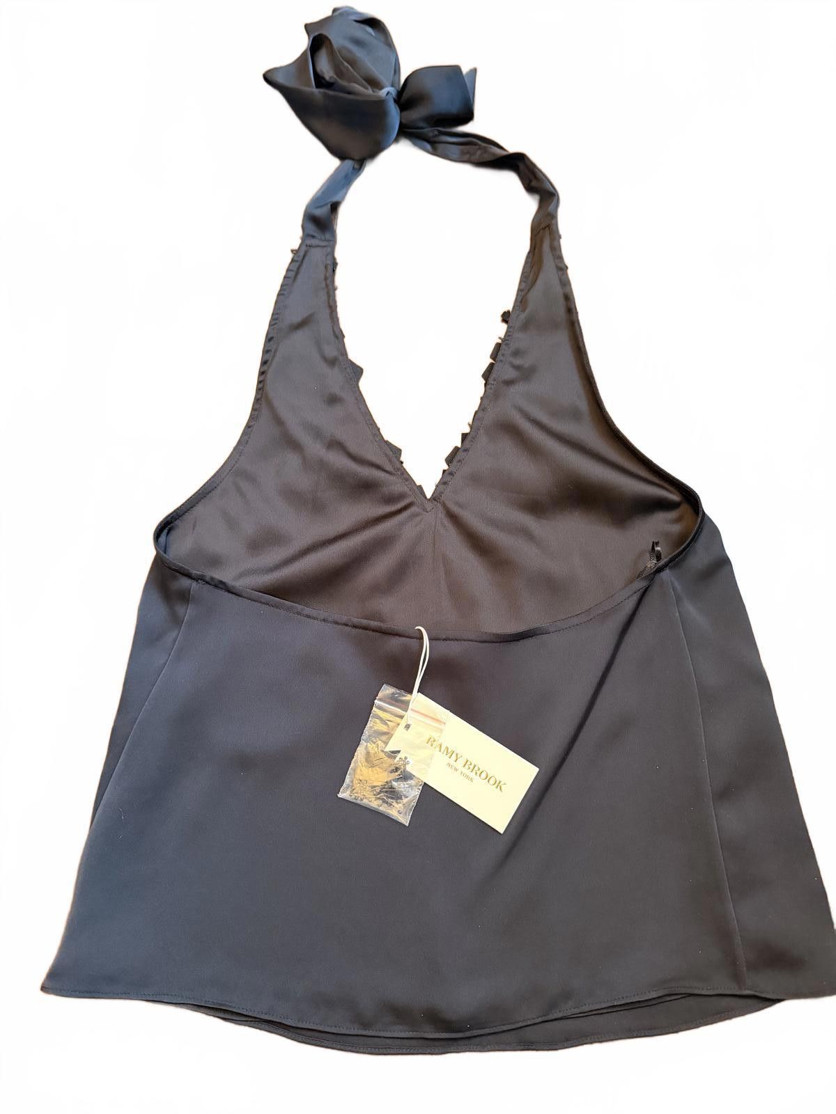 Other Ramy Brook Women's Black Mitchell Halter Neck Sleeveless Top Size XS / US 0-2 / IT 36-38 - 4 Thumbnail