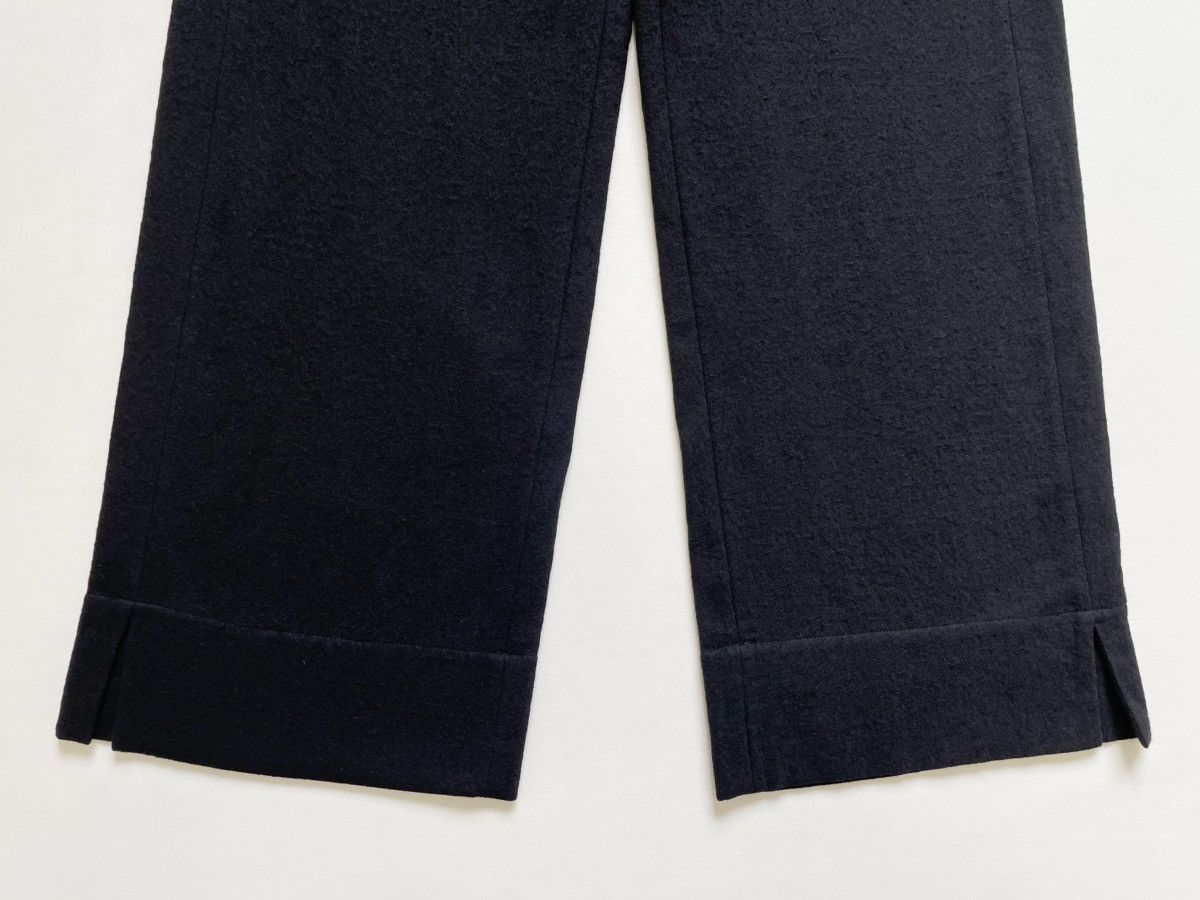 Ann Demeulemeester Brushed Black Wool ‘Wide Leg’ Pants Size US 32 / EU 48 - 11 Thumbnail