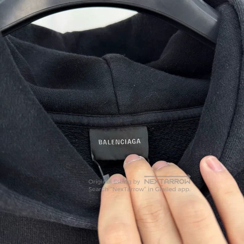 Balenciaga Balenciaga Front and Back Embroidered Letter Water-washed Size US S / EU 44-46 / 1 - 5 Thumbnail
