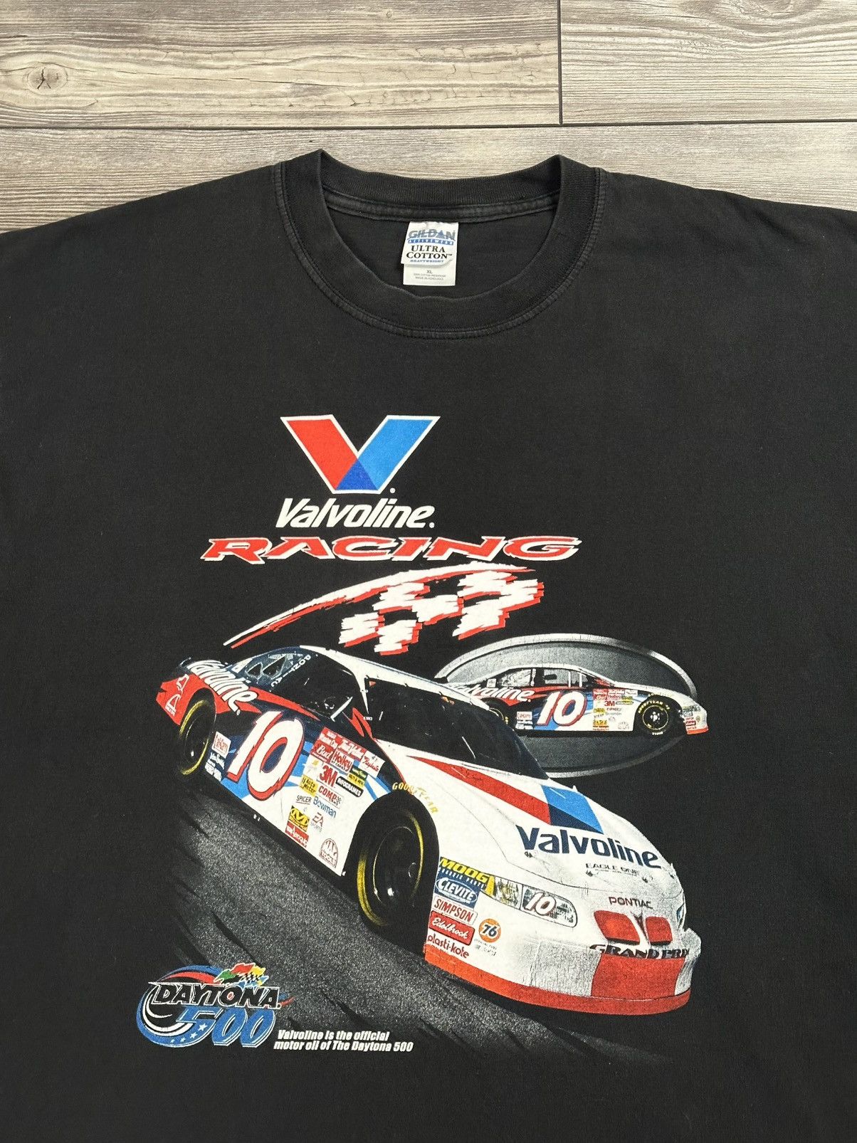 Gildan × Vintage Vintage Y2K Valvoline Racing Daytona 500 T Shirt Size US XL / EU 56 / 4 - 3 Thumbnail
