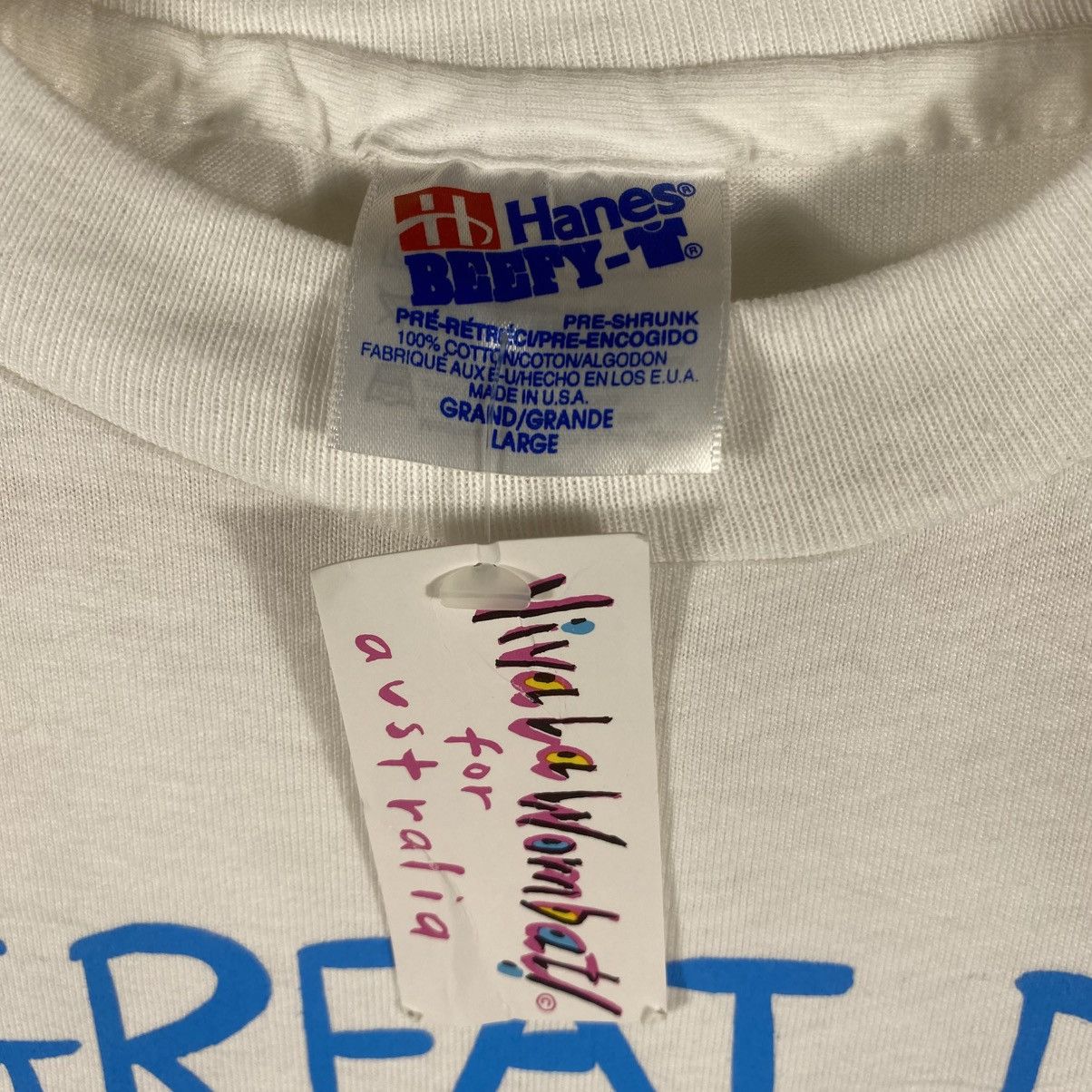 Vintage Bnwt Vintage 90's VIVA LA WOMBAT Australia Great Tee Shirt Size US L / EU 52-54 / 3 - 7 Thumbnail