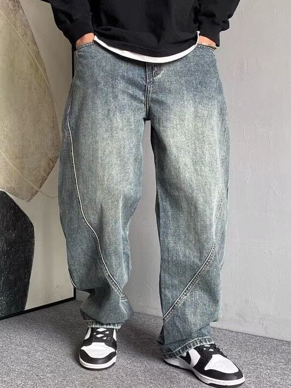 Japanese Brand × Jean Straight tube loose retro jeans Size US 32 / EU 48 - 4 Thumbnail