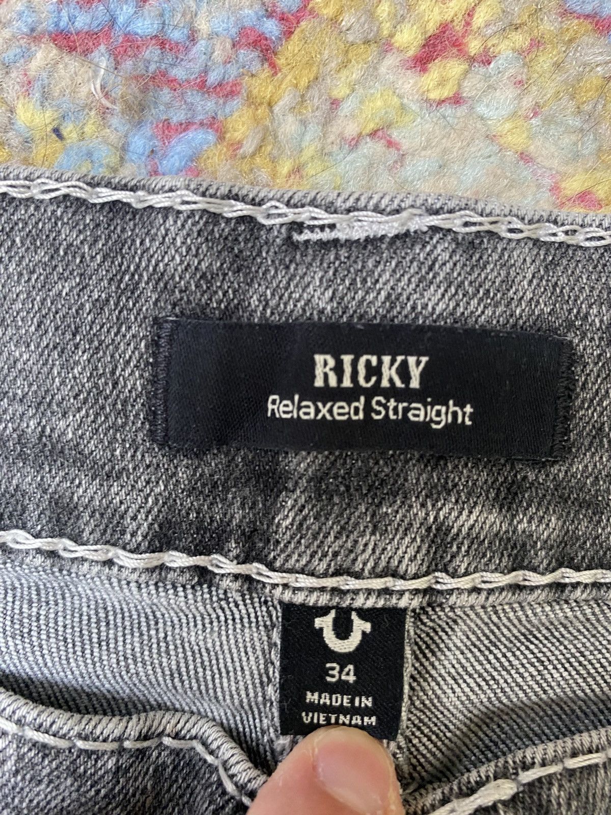 True Religion True Religion Ricky Flap Big T Jeans Size US 34 / EU 50 - 4 Thumbnail
