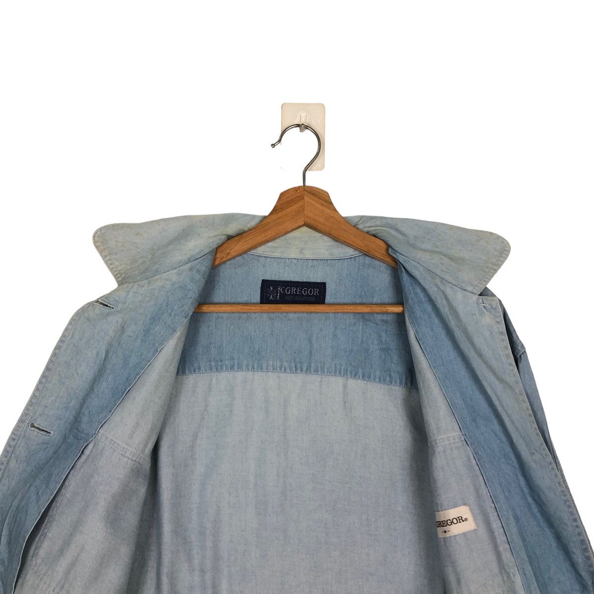 Japanese Brand 🔥90’s VINTAGE CHORE CHAMBREY DENIM JACKET MC GREGOR JAPAN Size US M / EU 48-50 / 2 - 10 Thumbnail