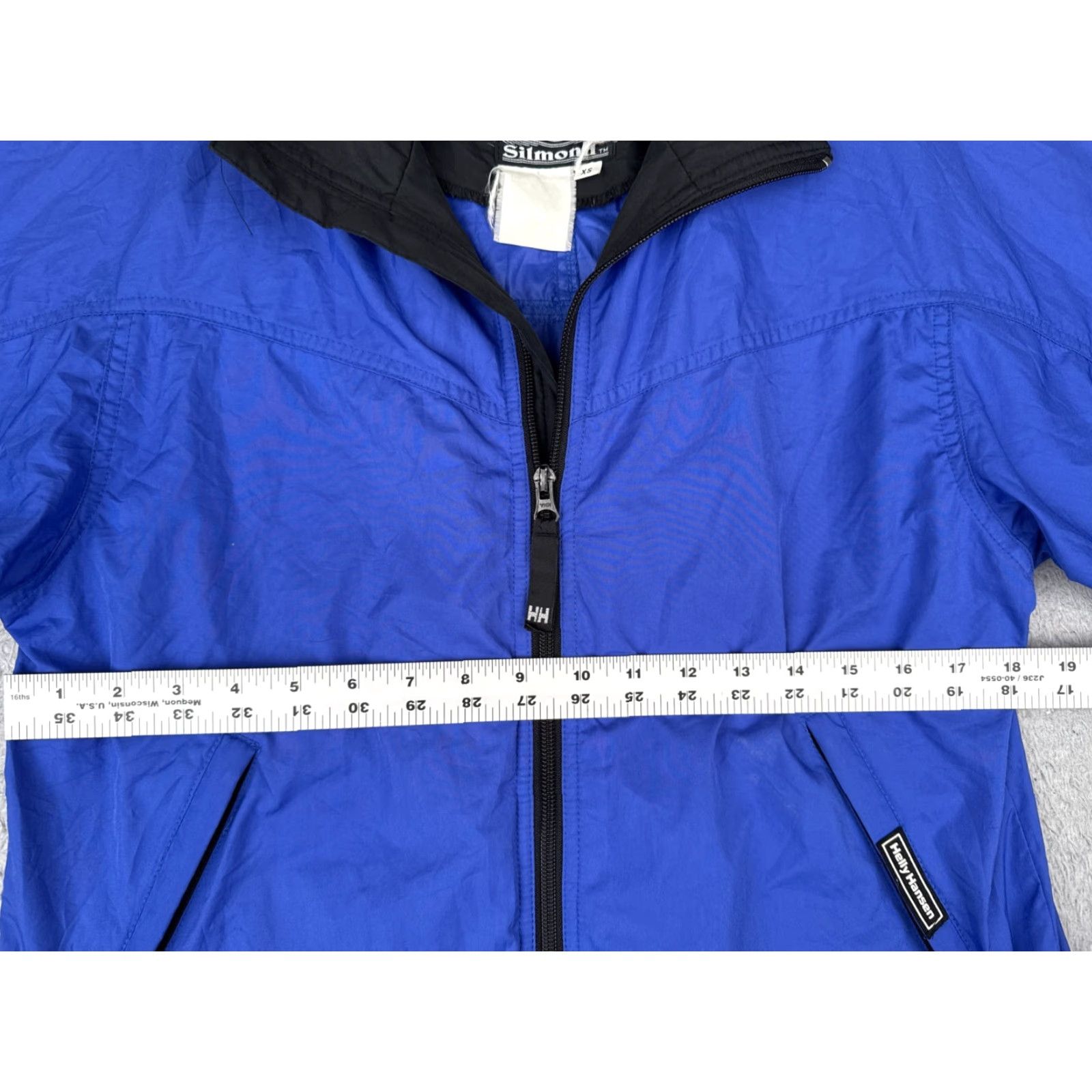 Helly Hansen Helly Hansen Jacket Womens Extra Small Blue Windbreaker Mock Neck Teijen Silmond Size L / US 10 / IT 46 - 7 Thumbnail