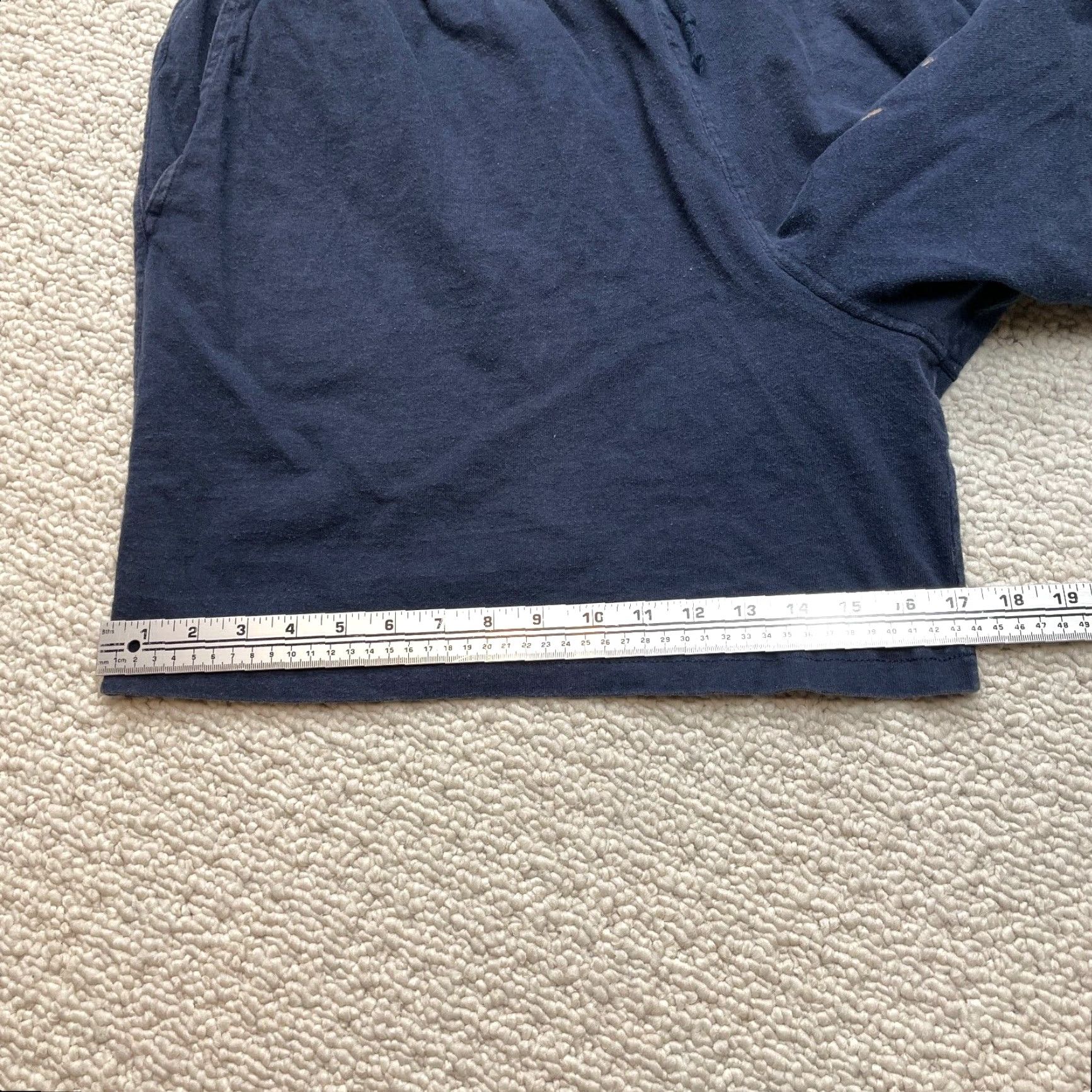 Hanes Hanes Sweatshorts Mens 2XL Blue Casual Comfort Pockets 7" Inseam Size US 39 - 4 Thumbnail