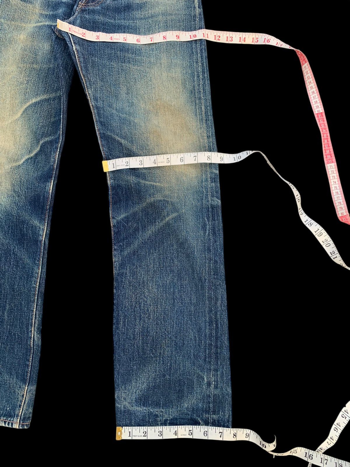 Denime VINTAGE DENIME SELVEDGE RUSTY MUDWASH DISTRESSED DENIM Size US 30 / EU 46 - 20 Thumbnail