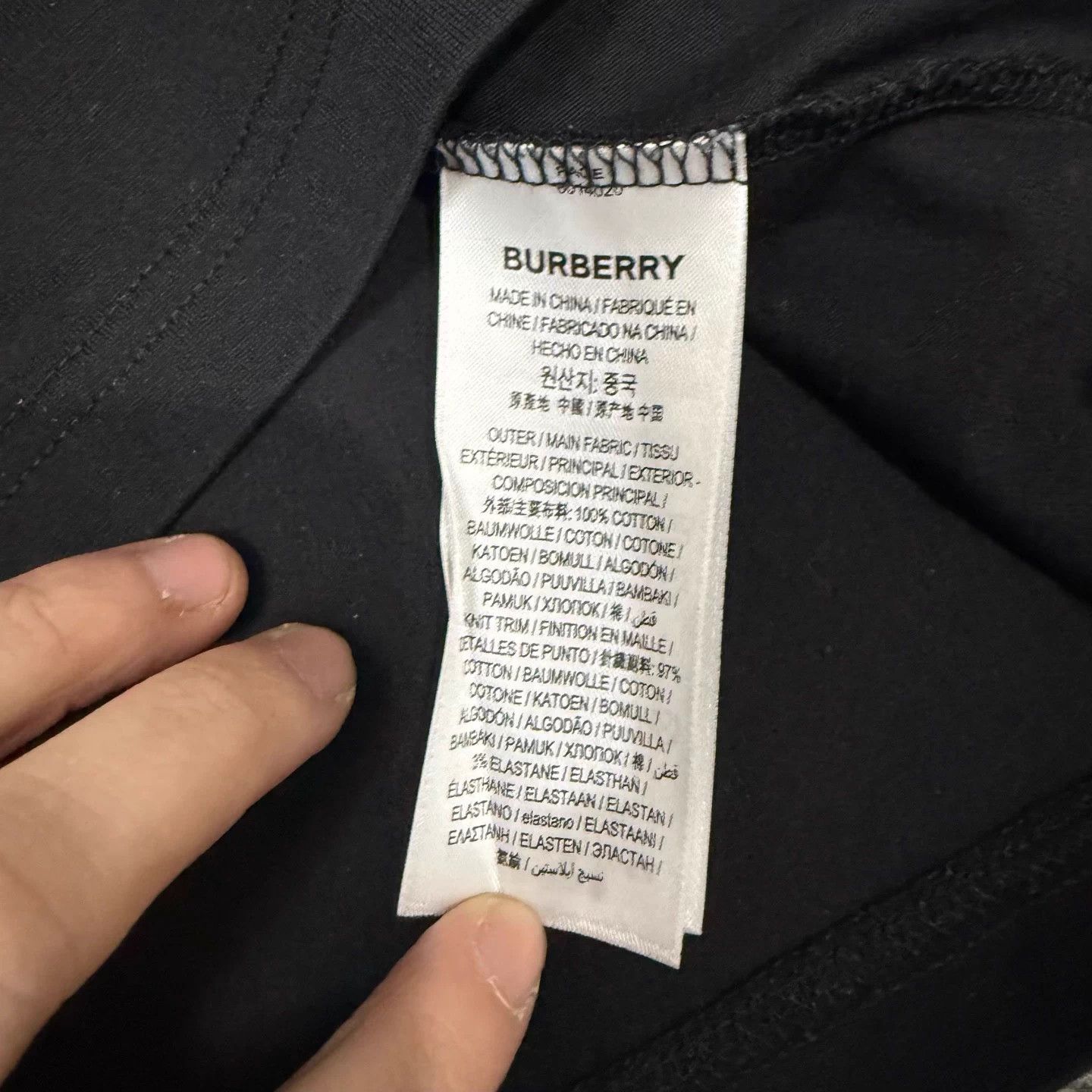 Burberry Burberry Black TB Logo Short Sleeve L 99 New Size L / US 10 / IT 46 - 4 Thumbnail