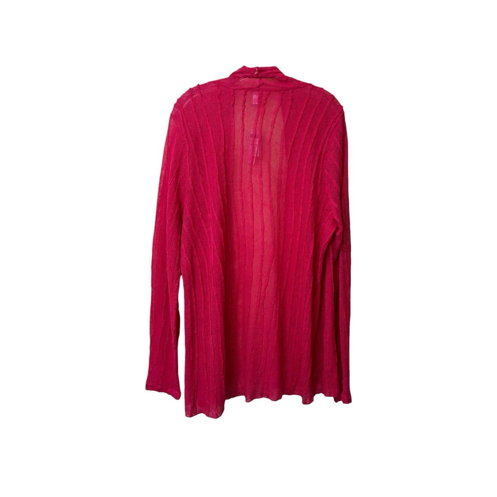 CHILDS Chico’s Cheryl linen cardigan jacket in California raspberry Size L / US 10 / IT 46 - 3 Thumbnail