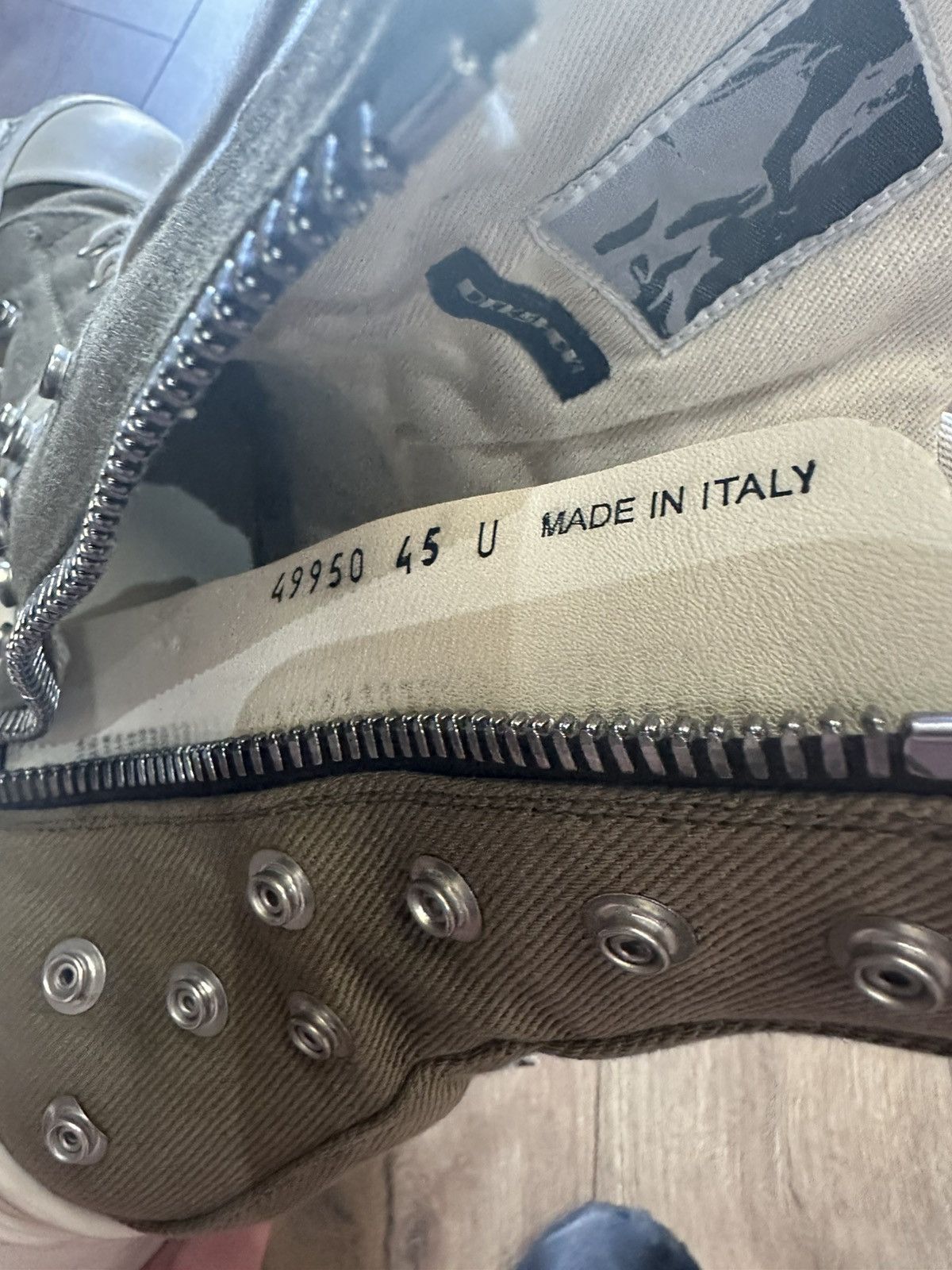 Rick Owens Drkshdw Rick Owens DRKSHDW Abstract Ramones Size US 12 / EU 45 - 9 Thumbnail