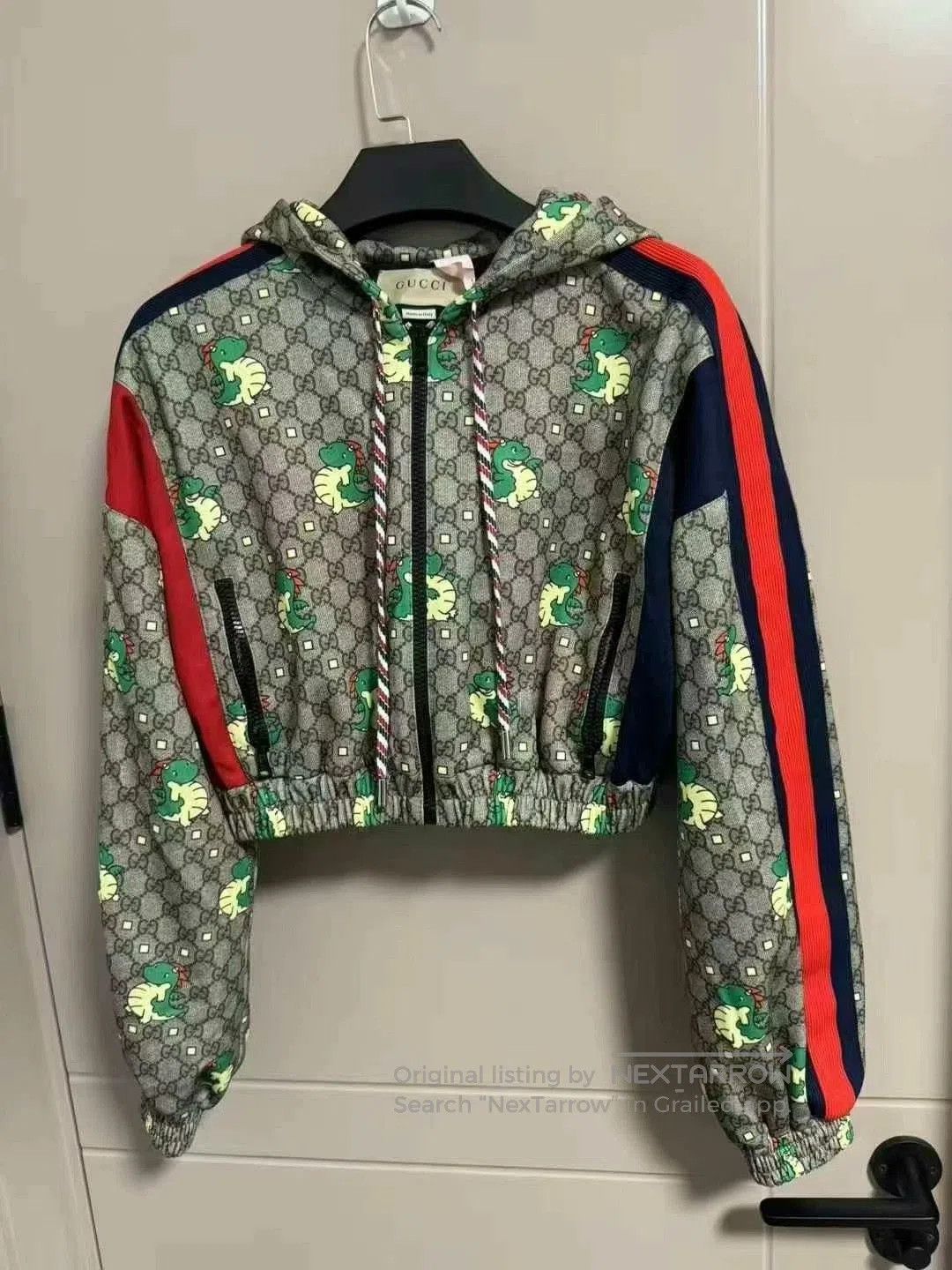 Gucci gucci cartoon logo cropped jacket. Size S / US 4 / IT 40 - 1 Thumbnail