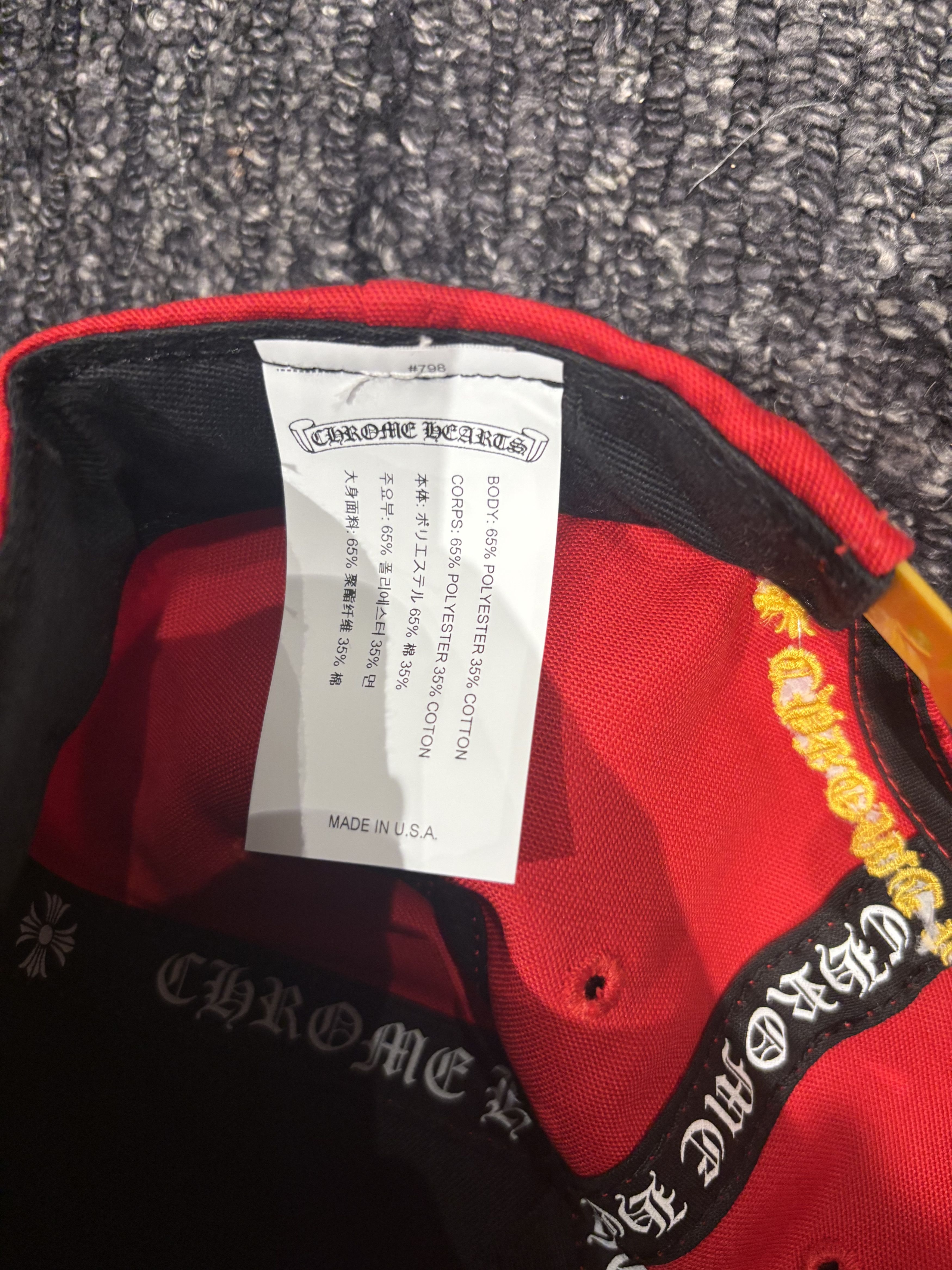 Chrome Hearts chrome hearts "CH" logo baseball hat Size ONE SIZE - 6 Thumbnail