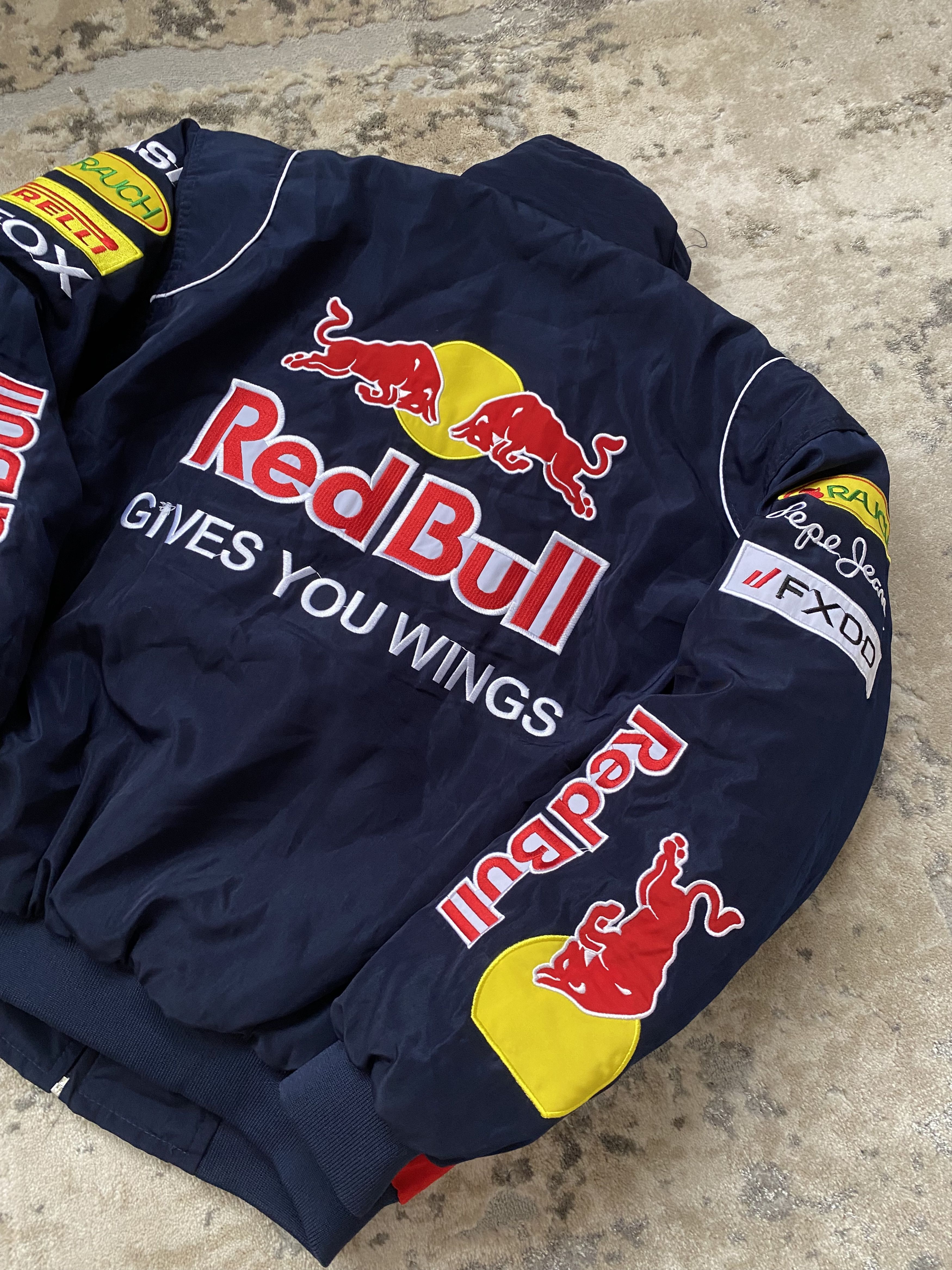 Formula 1 Vintage Red Bull Racing Team Formula One Racing Jacket Size US L / EU 52-54 / 3 - 8 Thumbnail