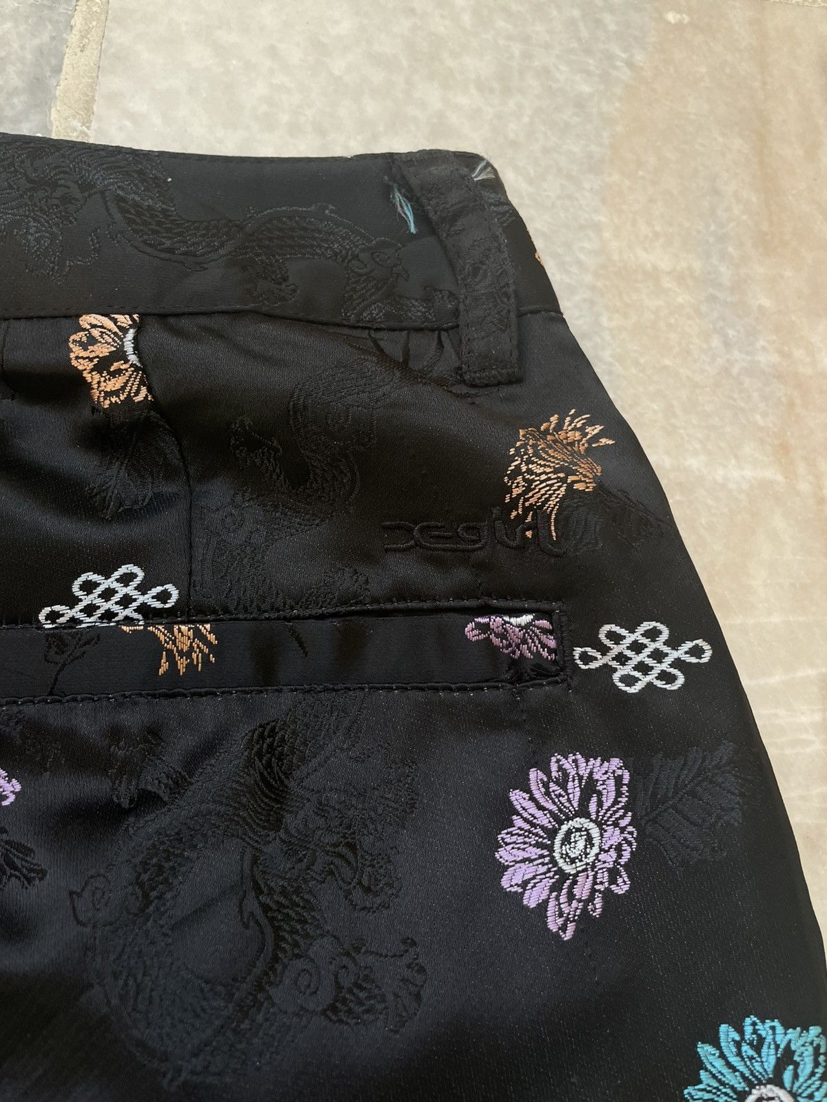 14th Addiction Vintage X-Girl Mandarin Oriental Flare Pants Size US 27 - 7 Thumbnail