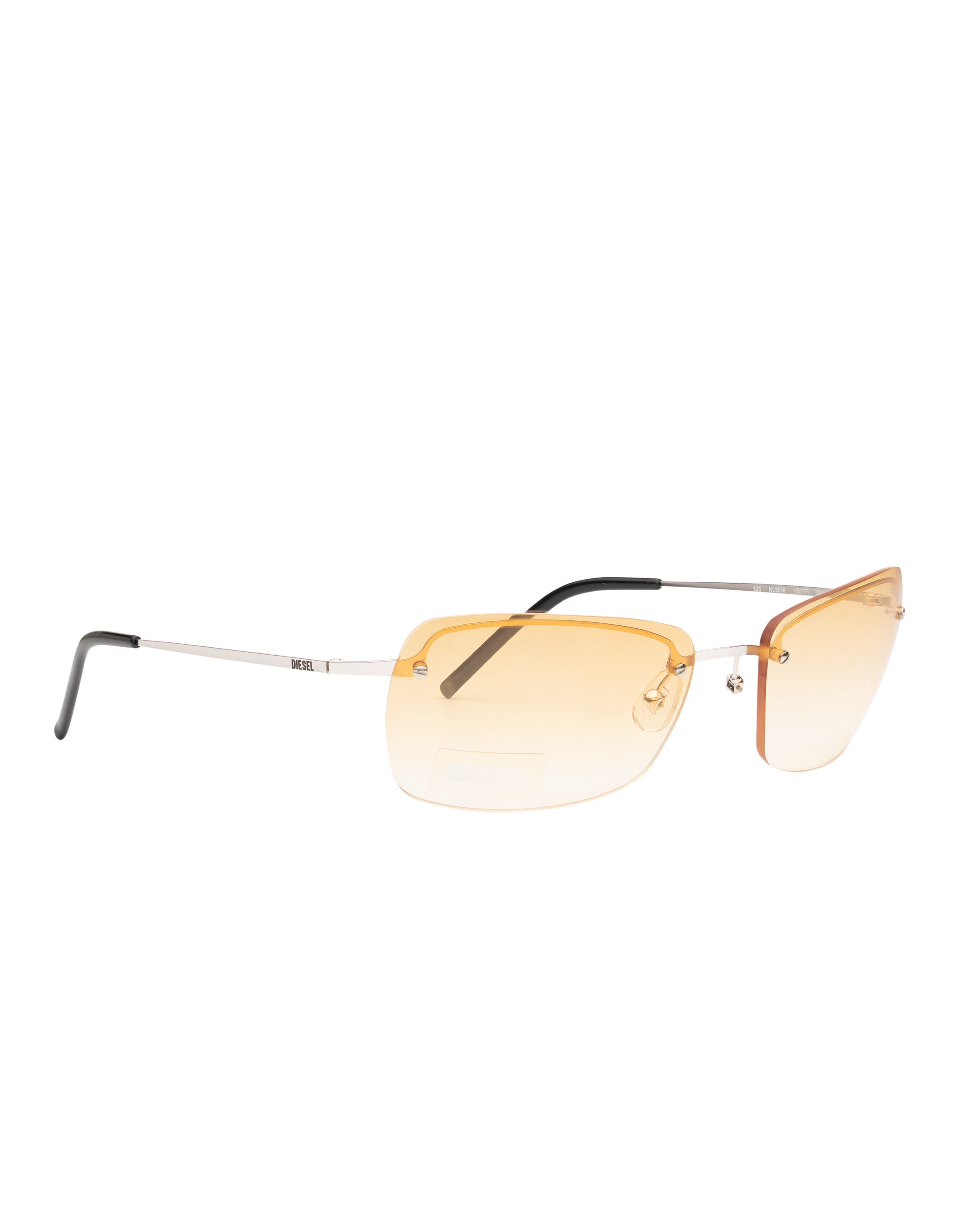 Diesel Diesel '90s Orange Rimless Sunglasses Size ONE SIZE - 3 Thumbnail
