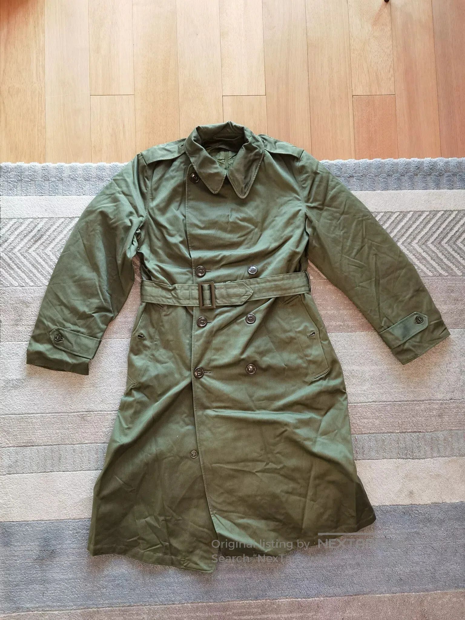 Vintage Korean War Trench Coat.