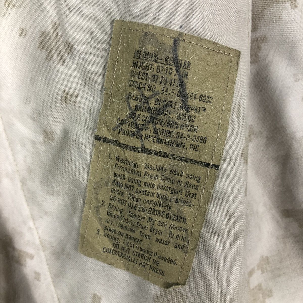 Vintage 🔥Vintage Military Chore Jacket Cargo Pocket Marines Navy Size US M / EU 48-50 / 2 - 18 Thumbnail