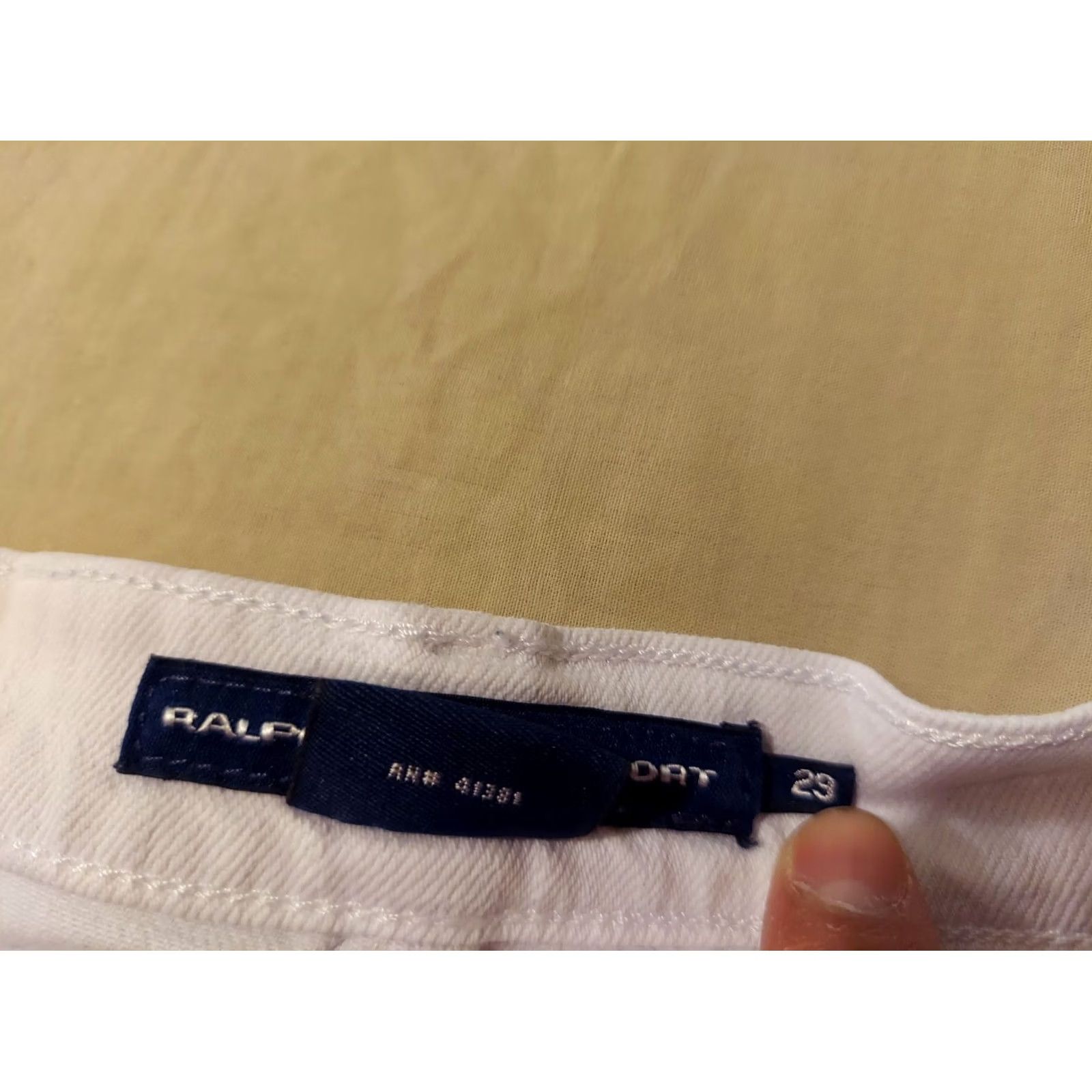Polo Ralph Lauren Polo Ralph Lauren White Denim Shorts Womens 29 Size 29" - 4 Thumbnail