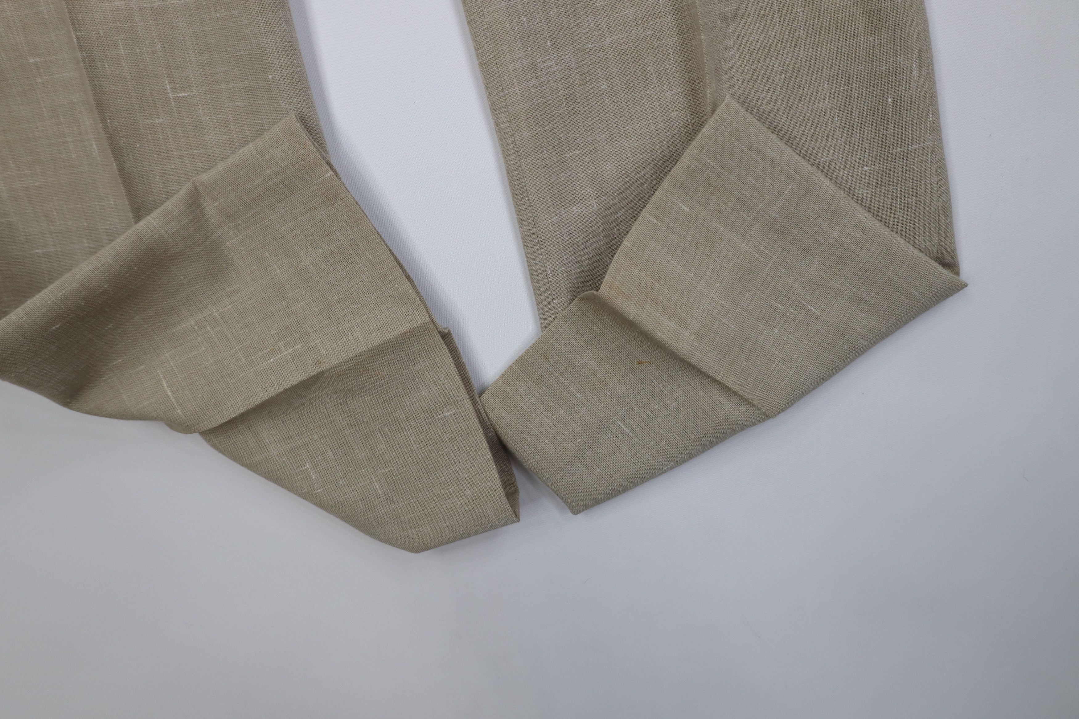 Vintage Vintage 70s Atomic Fleck Side Buckle Linen Wide Leg Pants Size US 34 / EU 50 - 5 Thumbnail