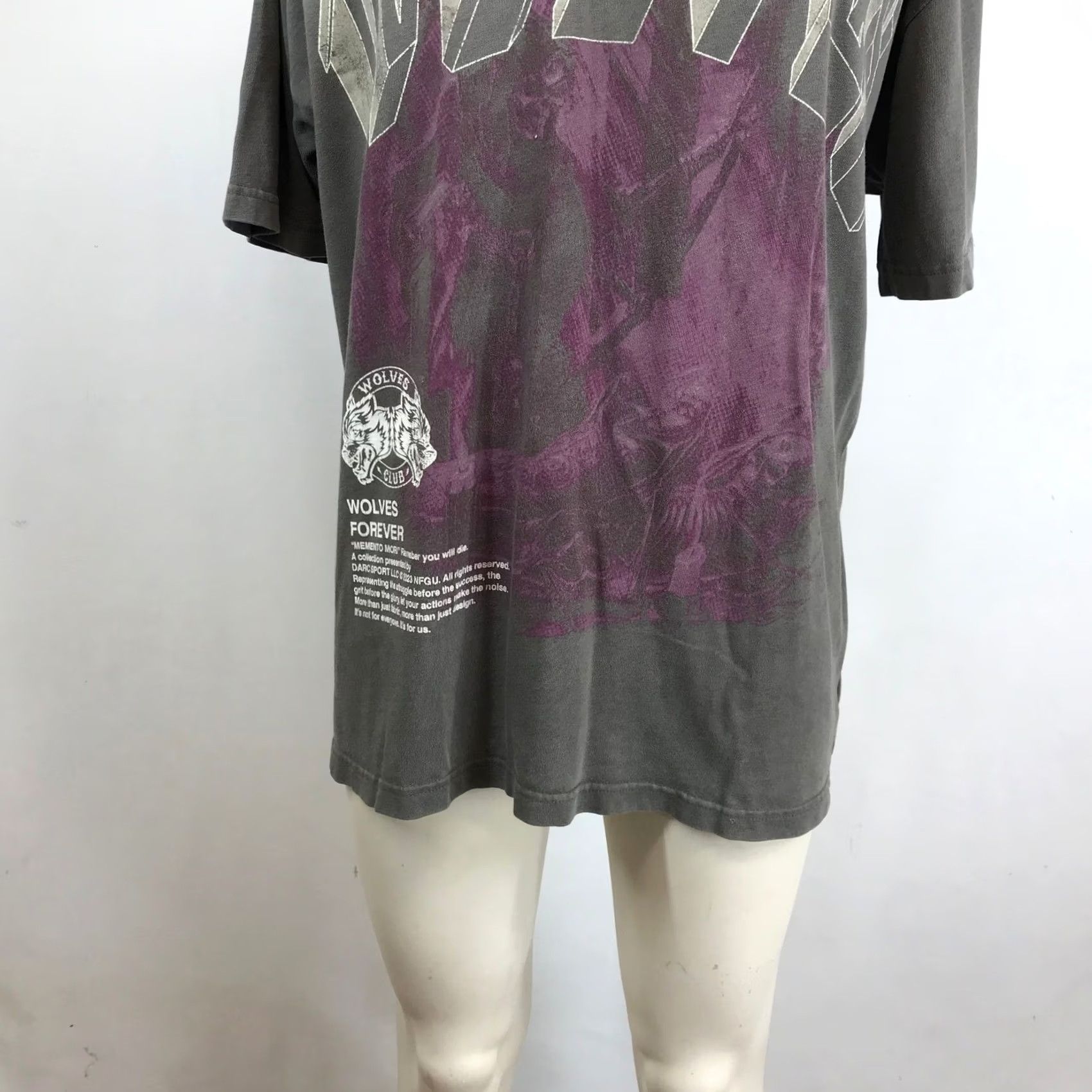 Darc Sport Darc Sport Wolves Club Premium Graphic Tee Mens M Charcoal Grey Size US M / EU 48-50 / 2 - 3 Thumbnail