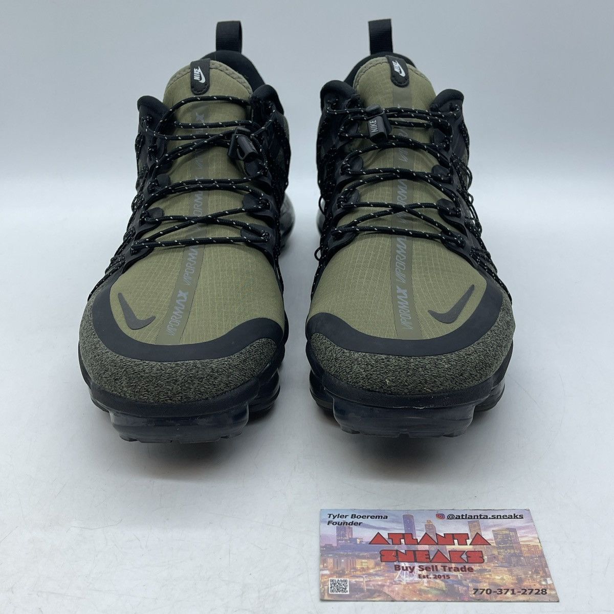 Nike Air vapormax run medium olive Size US 9.5 / EU 42-43 - 2 Thumbnail