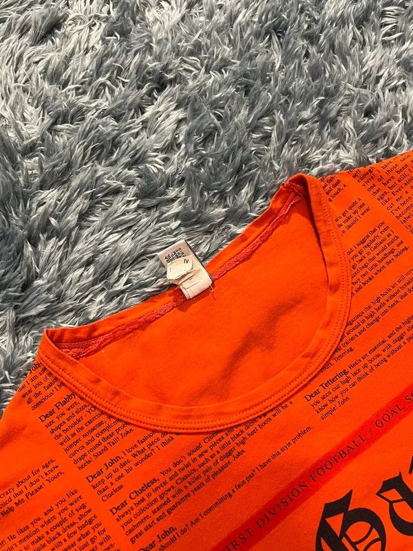 John Galliano John Galliano Gazette Orange T-shirt Size US M / EU 48-50 / 2 - 8 Thumbnail