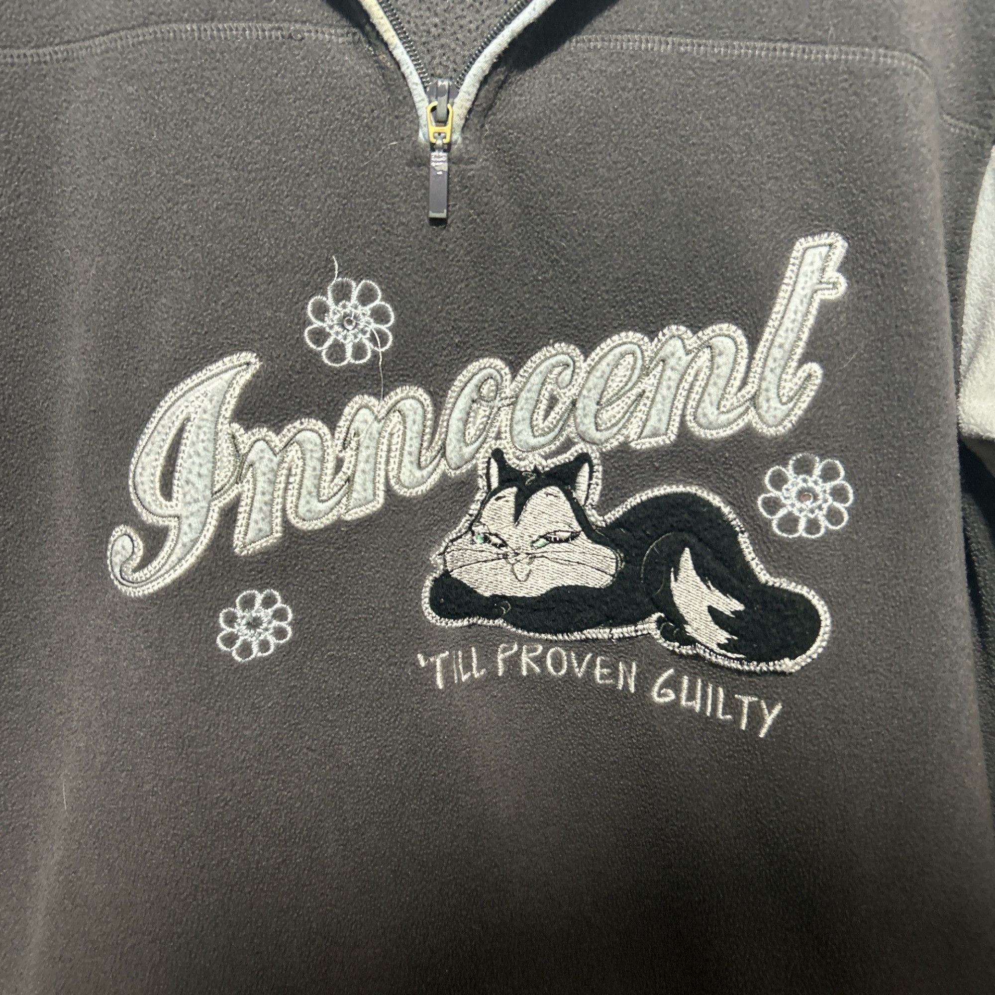 Vintage Vintage Looney Tunes Fleece Pullover Sweatshirt Size M / US 6-8 / IT 42-44 - 2 Thumbnail
