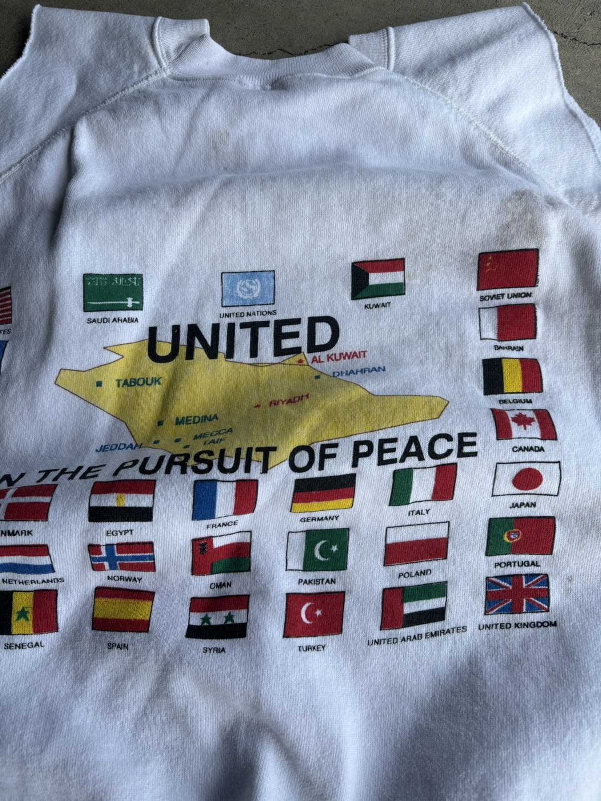 Japanese Brand × Vintage Crazy 90s Faded Desert Shield Boxy Grunge Archive Cut Crew Size US L / EU 52-54 / 3 - 4 Thumbnail
