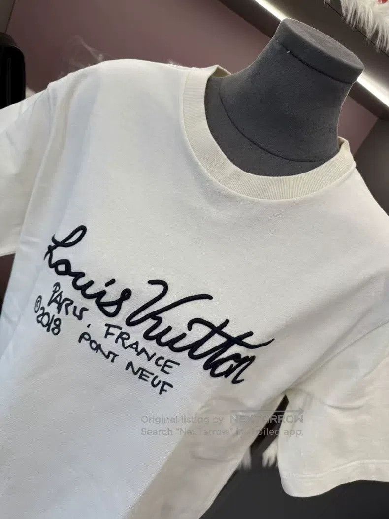 Louis Vuitton Louis Vuitton Cursive monogram embroidered half-sleeve T-s Size US L / EU 52-54 / 3 - 5 Thumbnail