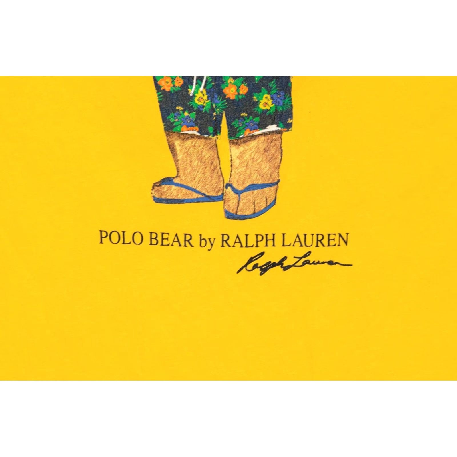 Polo Ralph Lauren Polo Ralph Lauren Yellow T-Shirt Men XL Single Stitch Bucket Hat Laguna Polo Bear Shirt Meat? (Note: This seems incorrect and should be corrected.) Size US XL / EU 56 / 4 - 3 Thumbnail