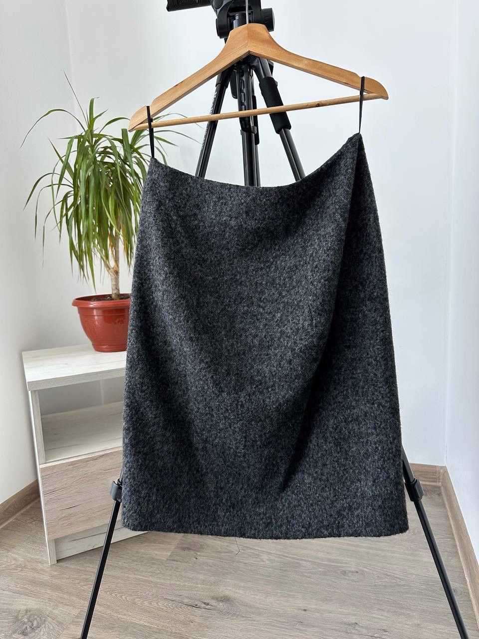 Jil Sander × Vintage Vintage Japanese Jil Sander Gray Alpaca Skirt Size 28" / US 6 / IT 42 - 3 Thumbnail