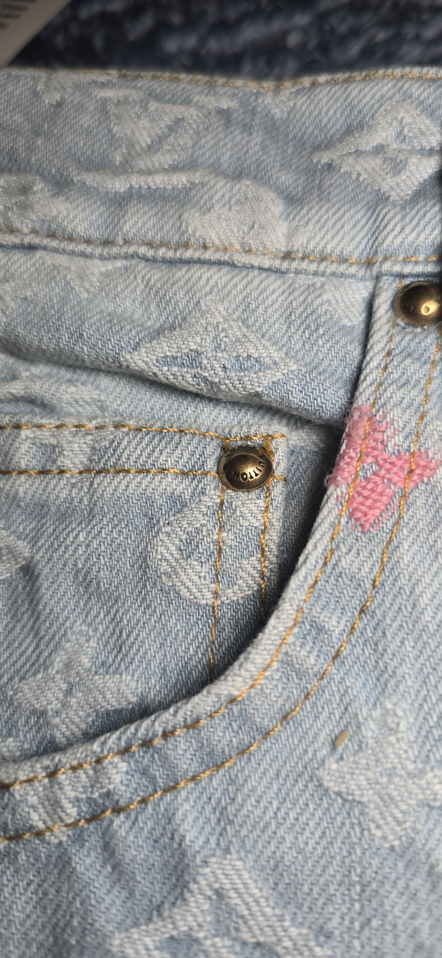 Louis Vuitton × Tyler The Creator Monogram Denim Jeans Size US 36 / EU 52 - 9 Thumbnail