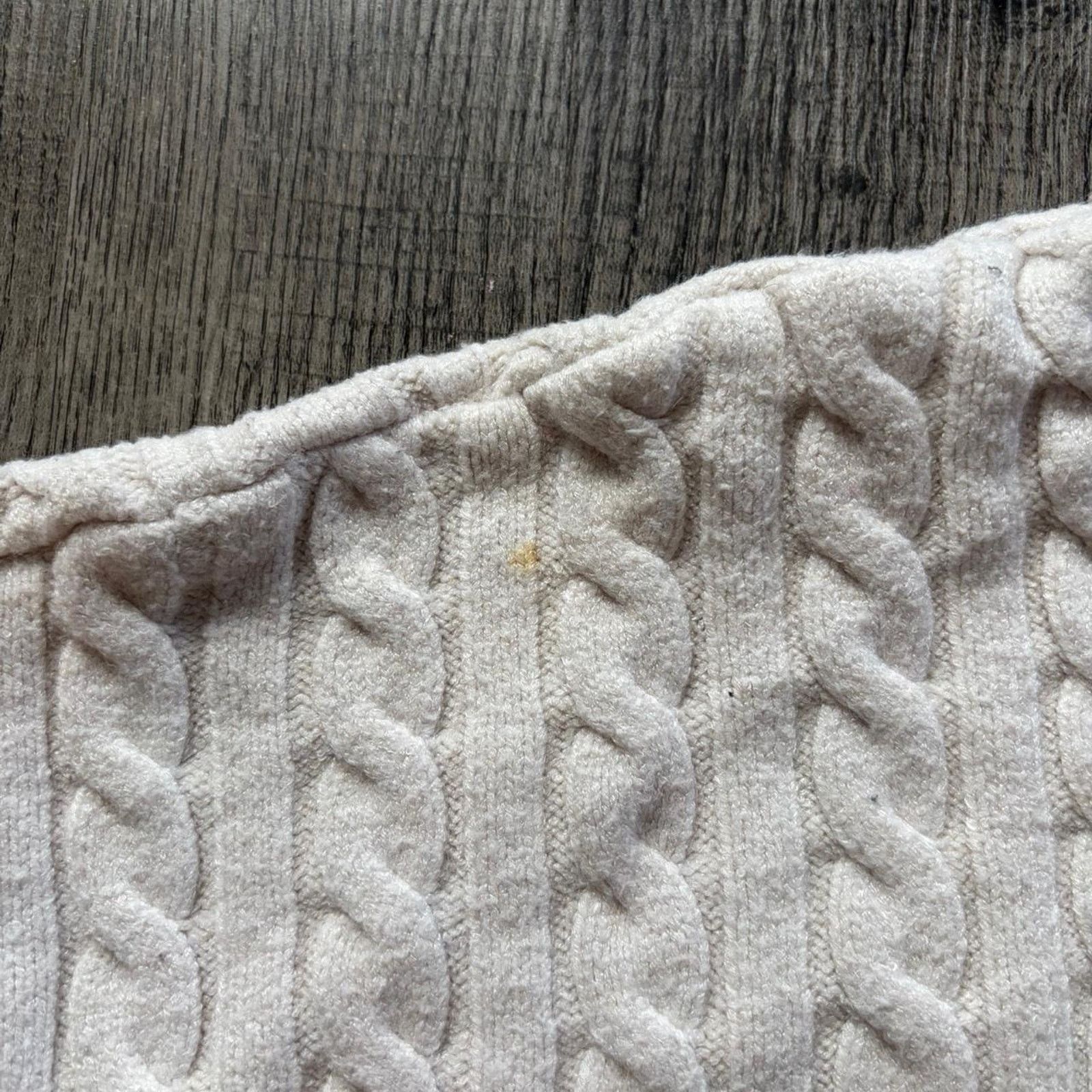 Other Altard state cream cable knit cropped sweater Size M / US 6-8 / IT 42-44 - 6 Thumbnail
