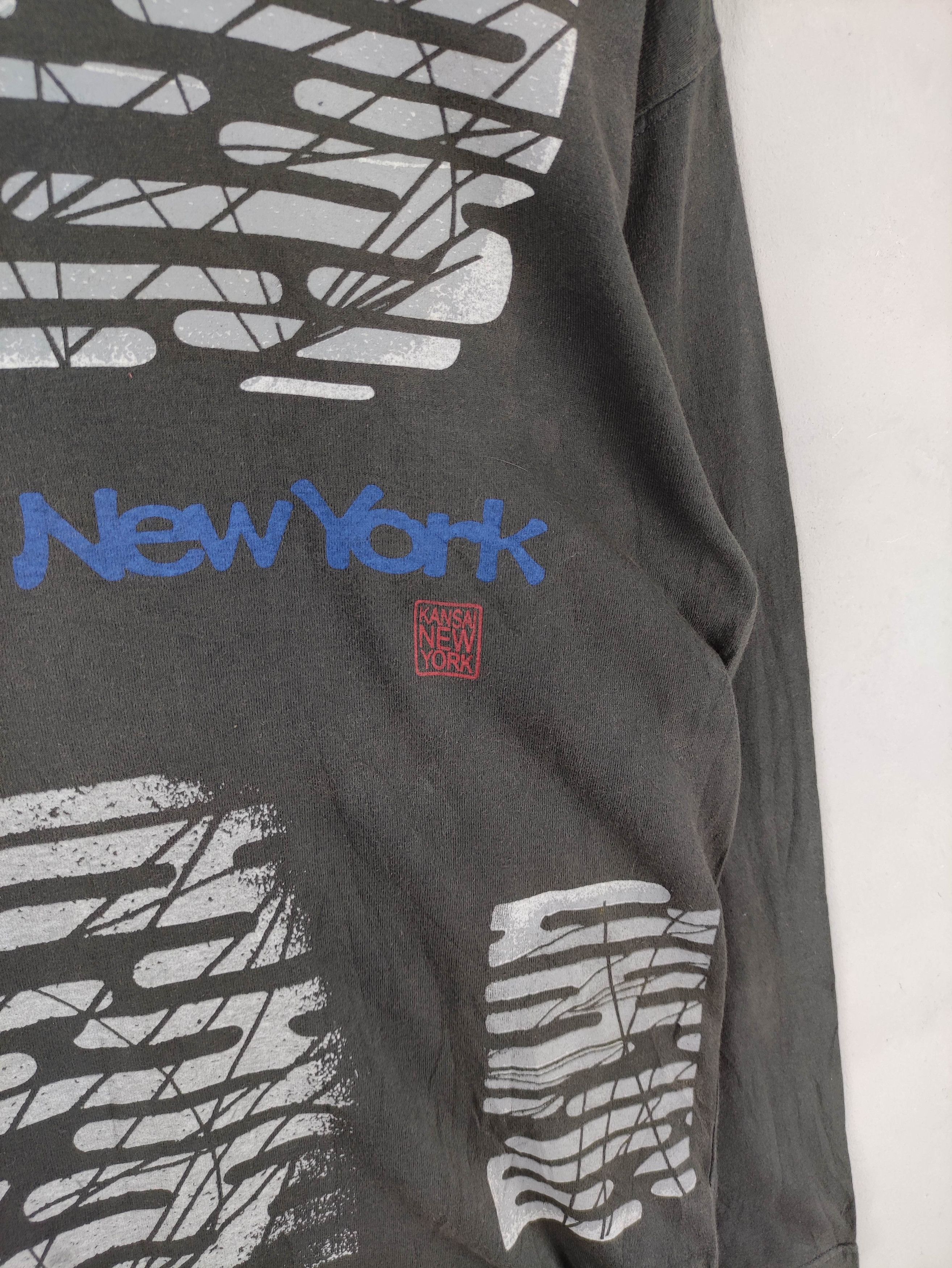 Kansai Yamamoto Vintage kansai New York Long Sleeve Shirt Tee Size US L / EU 52-54 / 3 - 2 Thumbnail