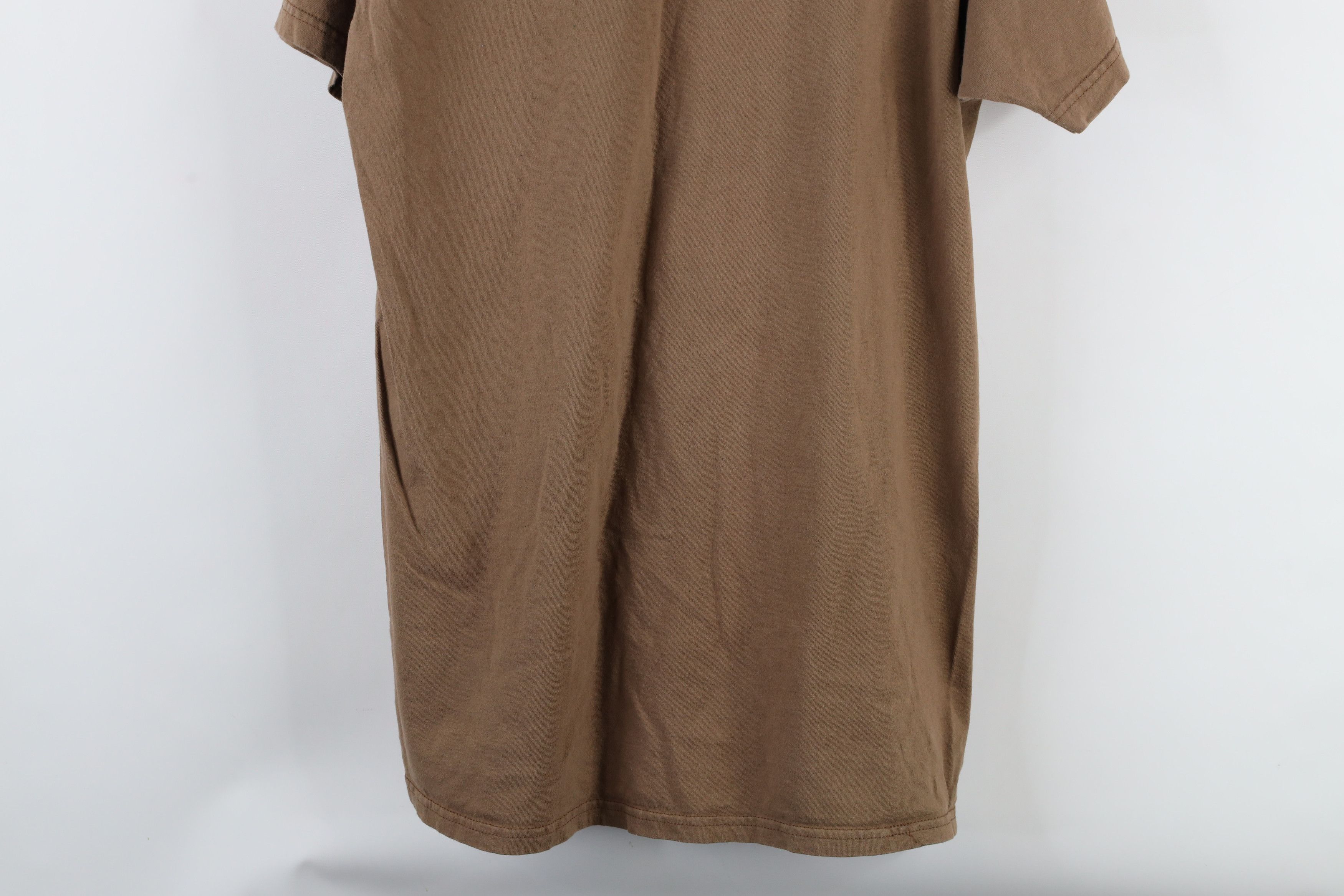 Vintage Vintage 90s Streetwear Short Sleeve T-Shirt Brown Cotton USA Size US L / EU 52-54 / 3 - 10 Thumbnail
