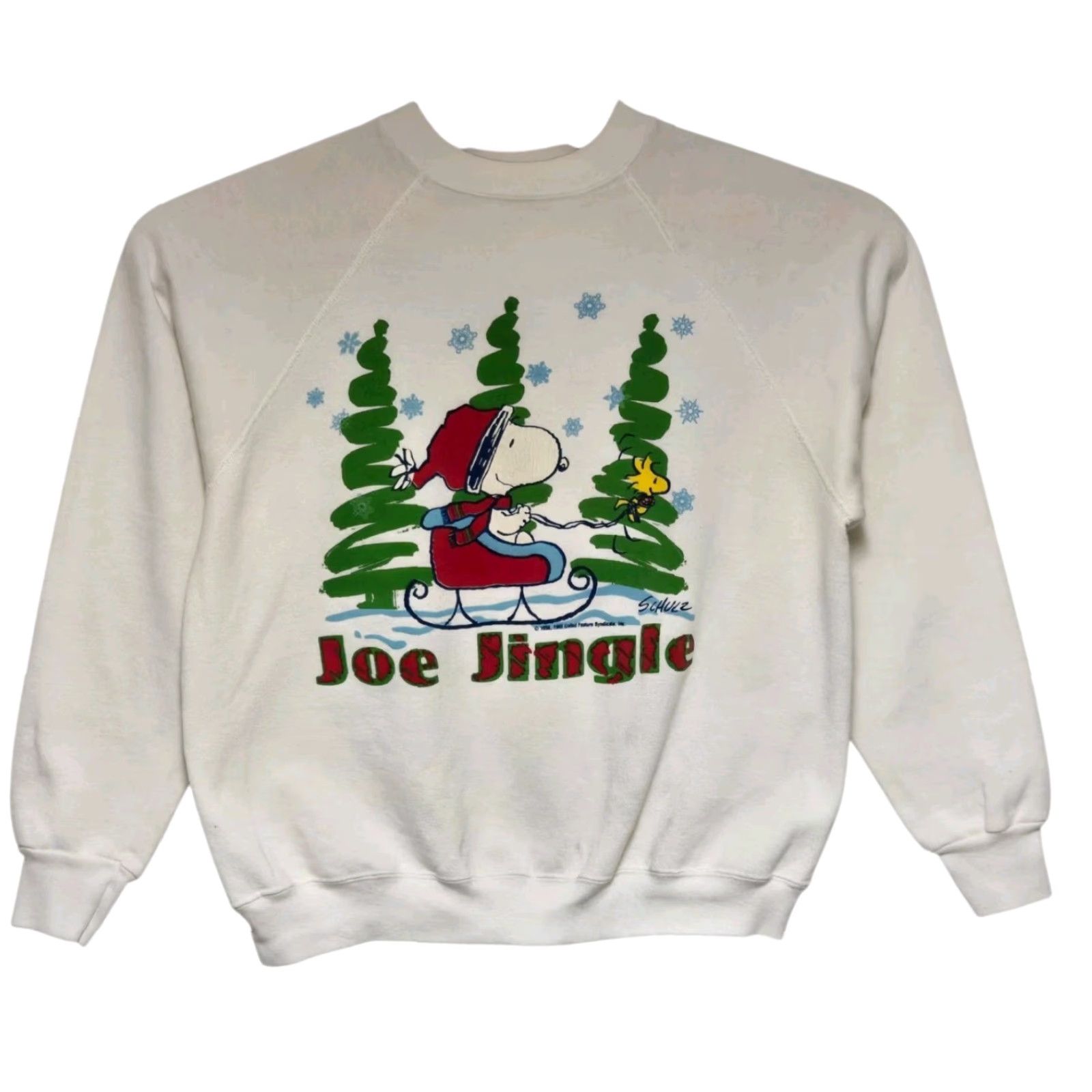 Vintage VINTAGE Snoopy and Friends Sweatshirt Charlie Brown Christmas Schultz Large Size US L / EU 52-54 / 3 - 2 Thumbnail