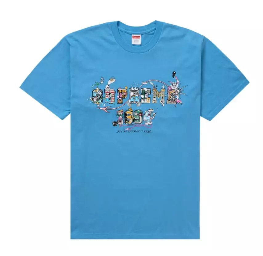 Supreme Supreme Varsity Tee Bright Blue Size L Size US L / EU 52-54 / 3 - 1 Thumbnail