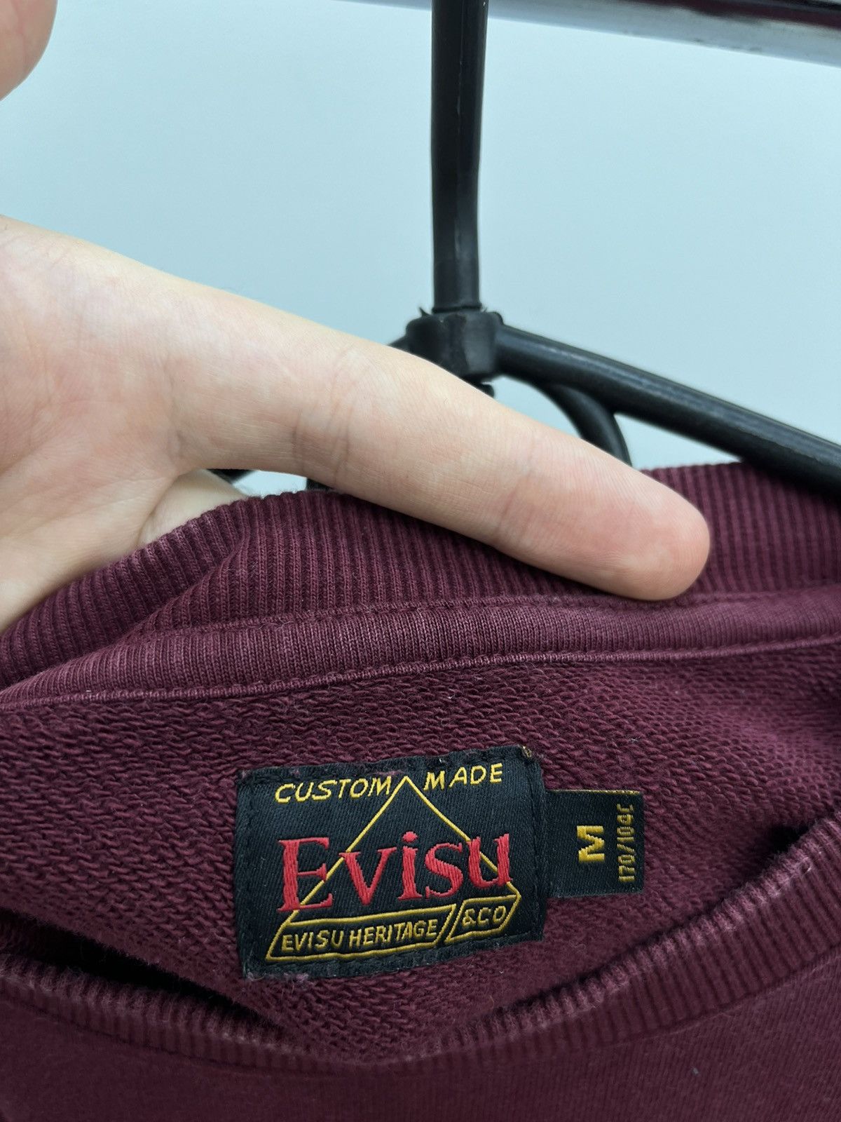 Evisu Evisu Logo Printed Crewneck Cotton Sweatshirt Size US M / EU 48-50 / 2 - 3 Thumbnail