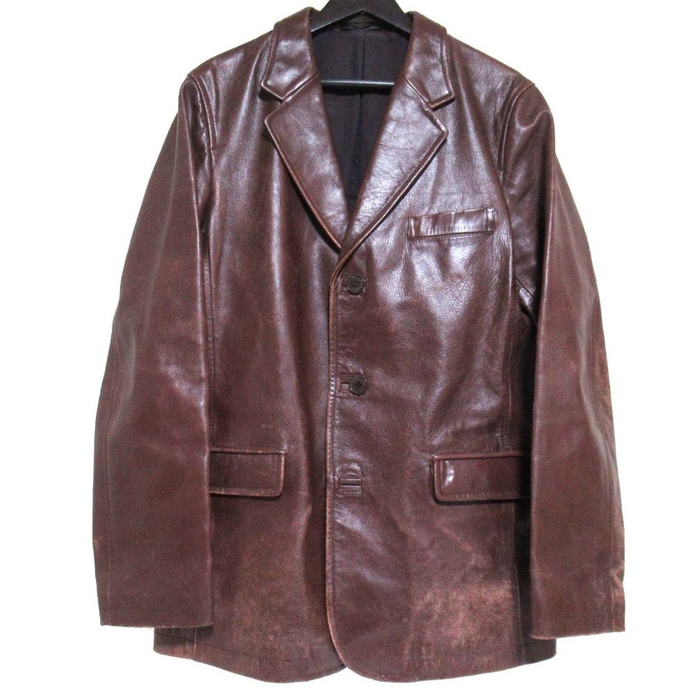 Other Yoji Yamamoto Y's for men Horsehide Single Tailored Jacket Leather Outerwear DUTY FREE for USA Size ONE SIZE - 1 Thumbnail
