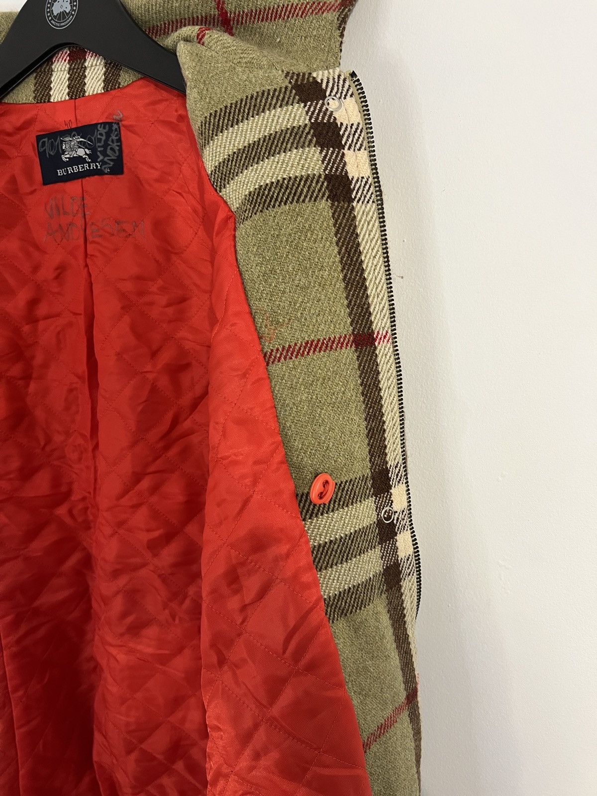 Burberry × Vintage Vtg Burberry Wool coat Size S / US 4 / IT 40 - 13 Thumbnail