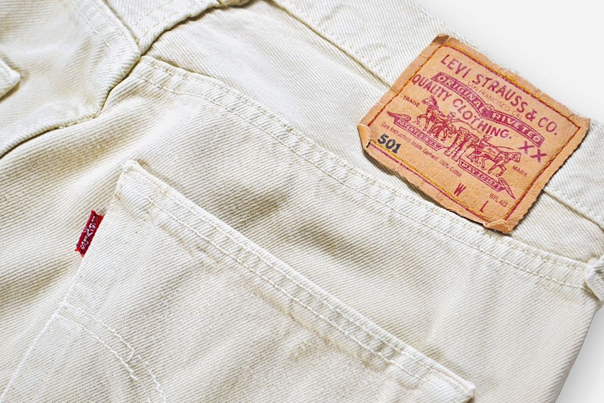 Levi's 90s Vintage Levi's 501 Stone Straight Fit Denim Jeans Size US 32 / EU 48 - 9 Thumbnail