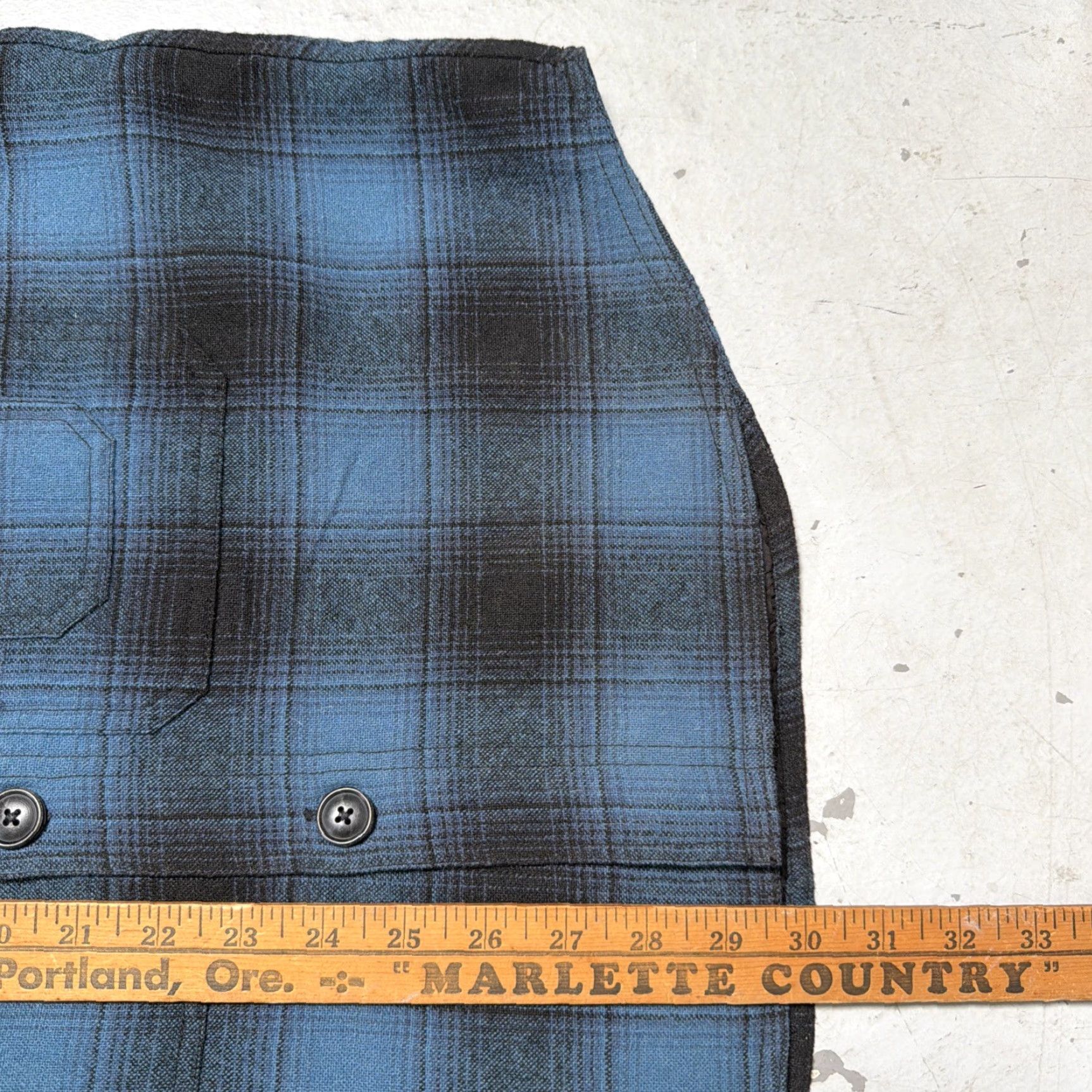 Ralph Lauren RRL Ralph Lauren Ombré Shadow Plaid Wool Lined Work Shirt-Jacket M Size US M / EU 48-50 / 2 - 4 Thumbnail