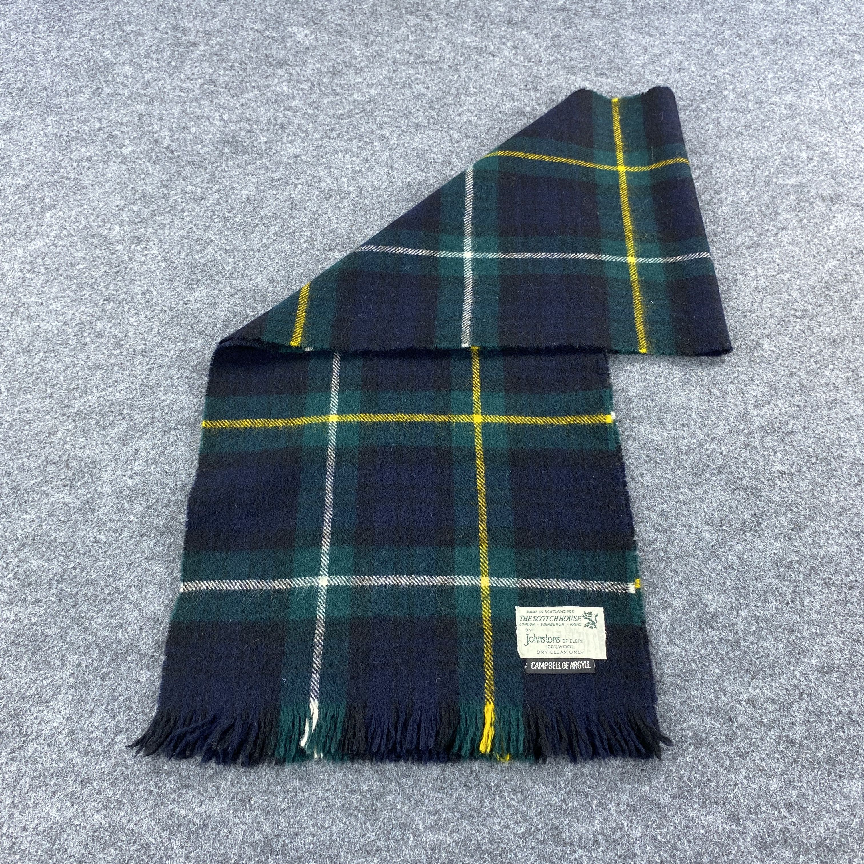 Johnstons Of Elgin × Vintage Johnstons of Elgin Scarf # Muffler # Neckwear # z # D517 Size ONE SIZE - 5 Thumbnail