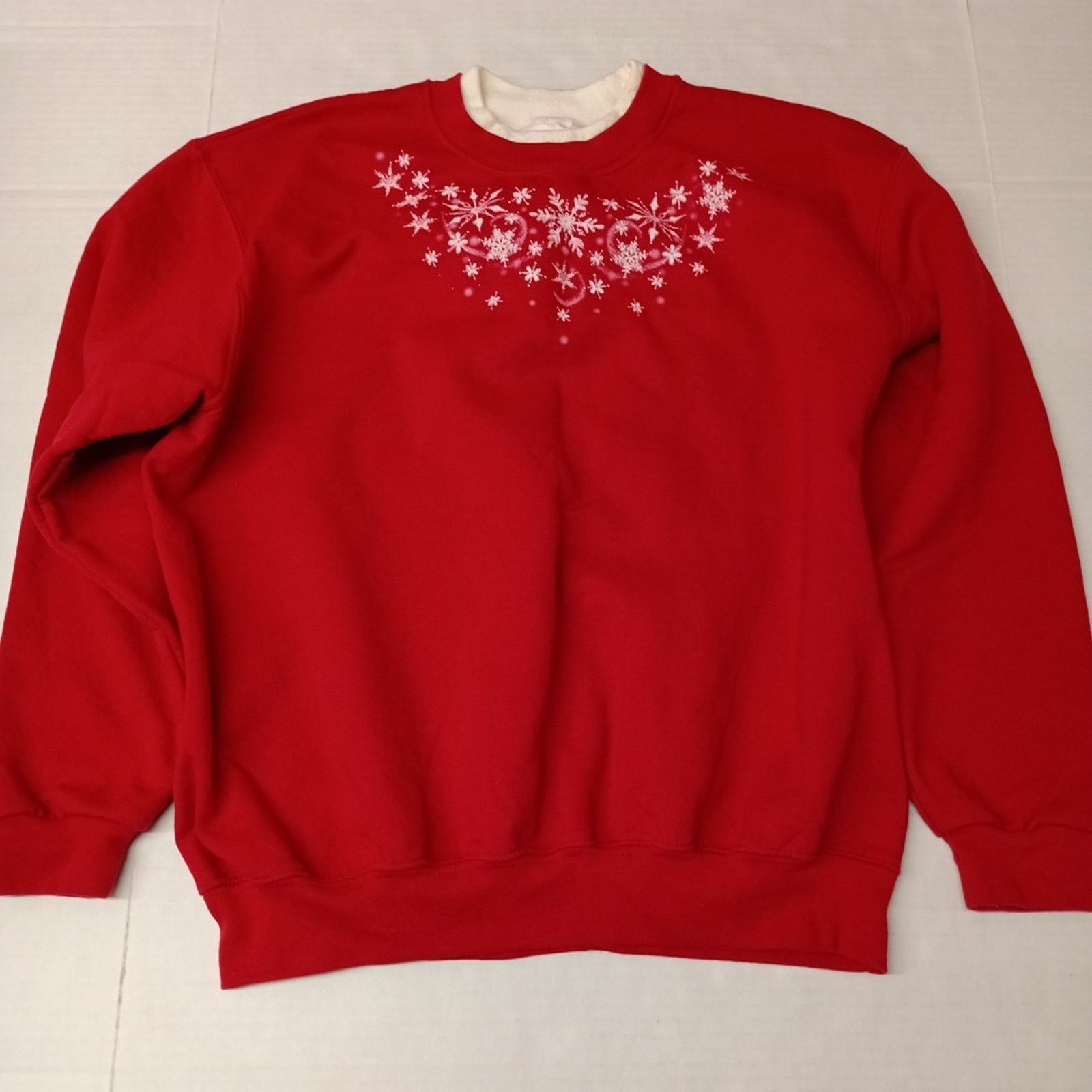 Other Country Store Christmas Sweater Women's Size XL Red Xmas Size XL / US 12-14 / IT 48-50 - 1 Thumbnail