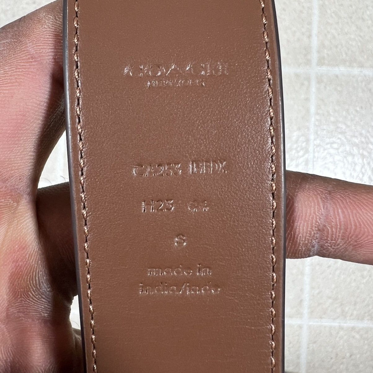 Coach Coach Signature Buckle Belt 25mm Gold Tone Size S Size ONE SIZE - 5 Thumbnail
