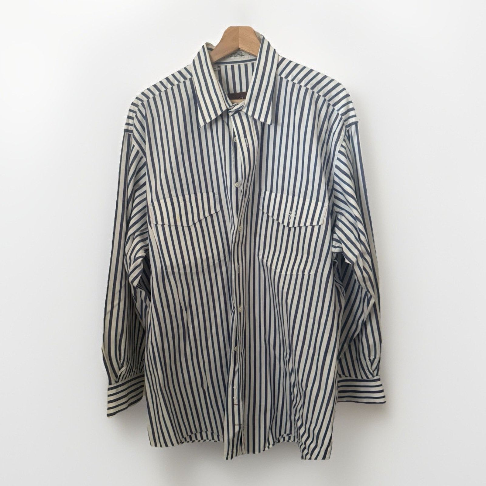 Lucchese Lucchese Shirt Striped 1883 Button Down Western USA Size US XL / EU 56 / 4 - 1 Thumbnail