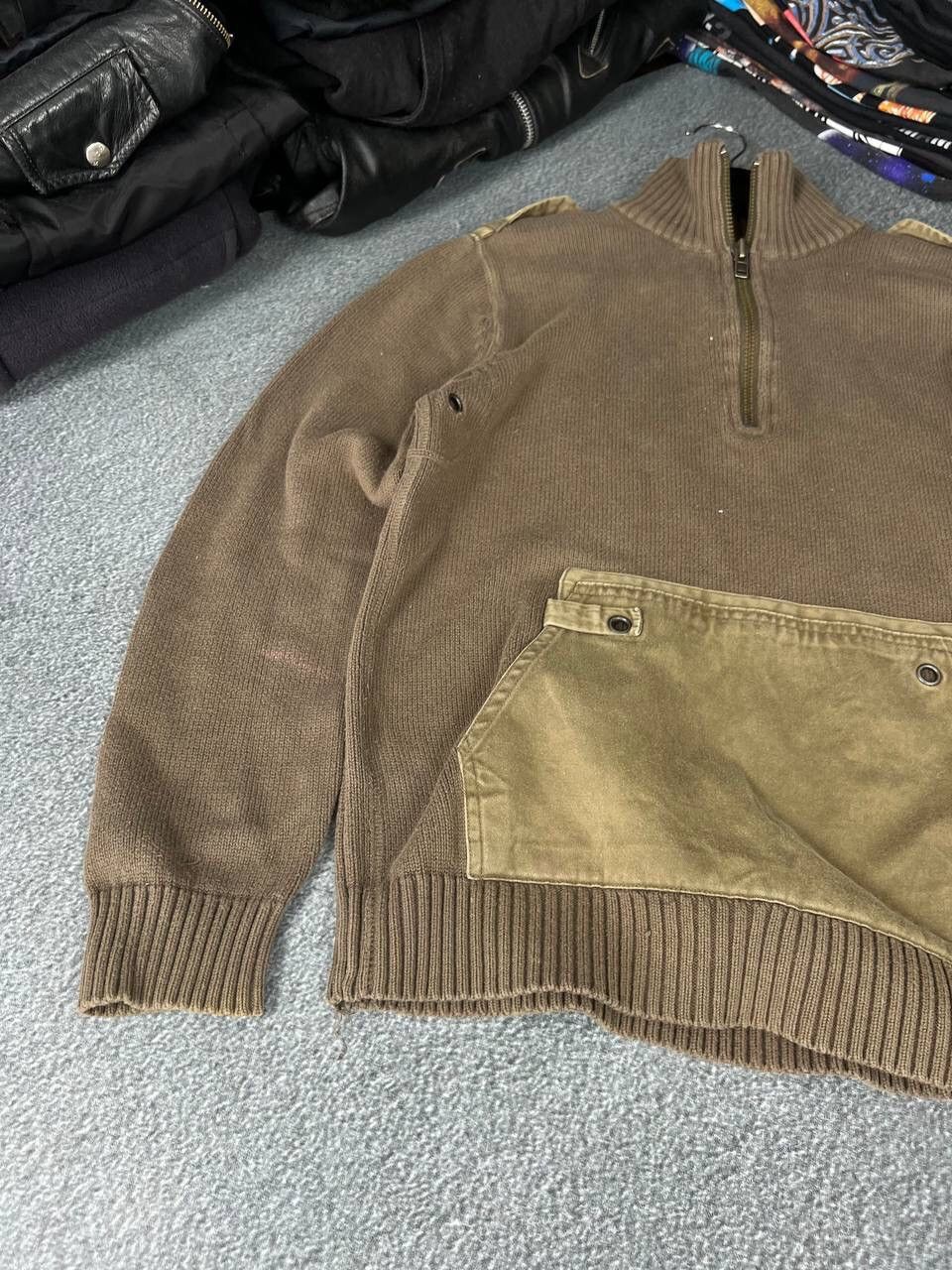 20471120 Japanese Vibe 00s Distressed Zip Up Sweater Size US S / EU 44-46 / 1 - 5 Thumbnail